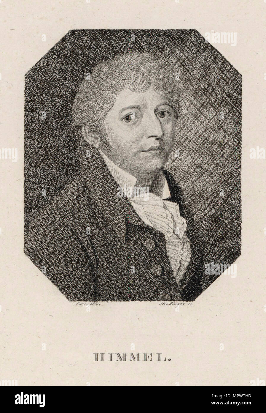 Portrait of the composer and pianist Friedrich Heinrich Himmel (1765-1814) , 1815. Stock Photo
