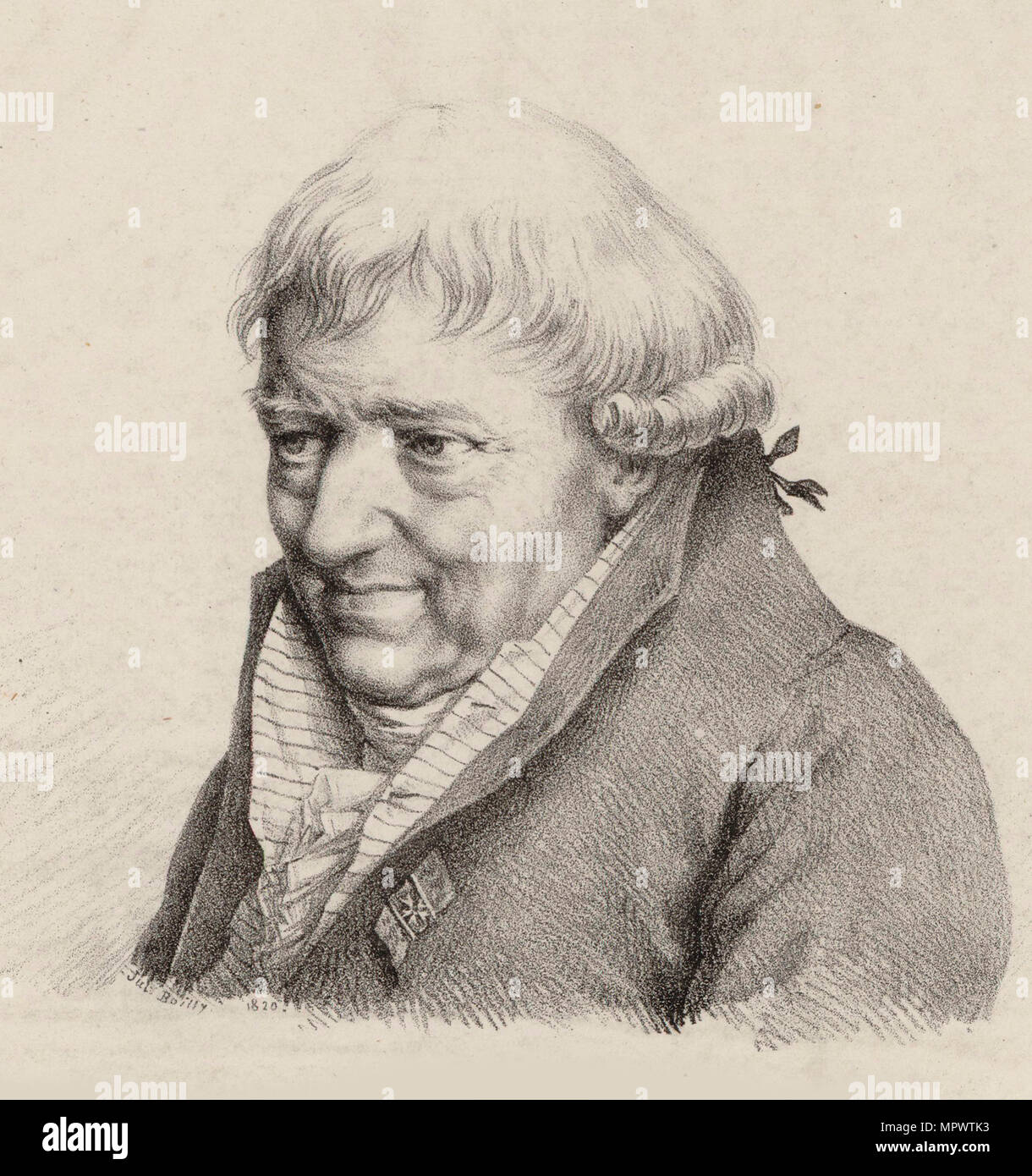 Portrait of the composer François-Joseph Gossec (1734-1829), 1820. Stock Photo