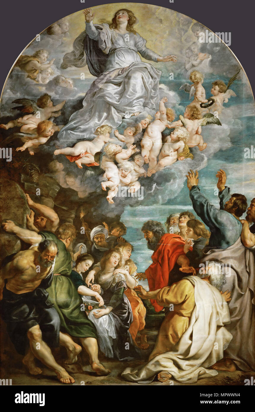 The Assumption of the Blessed Virgin Mary, ca 1611. Stock Photo