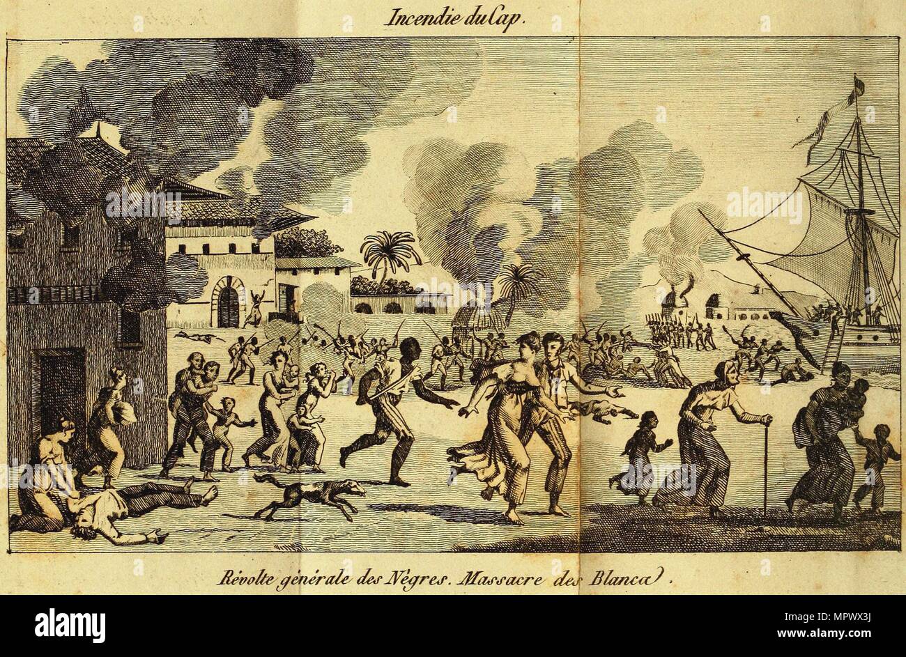 The Haitian Revolution. Slave rebellion on the night of 21