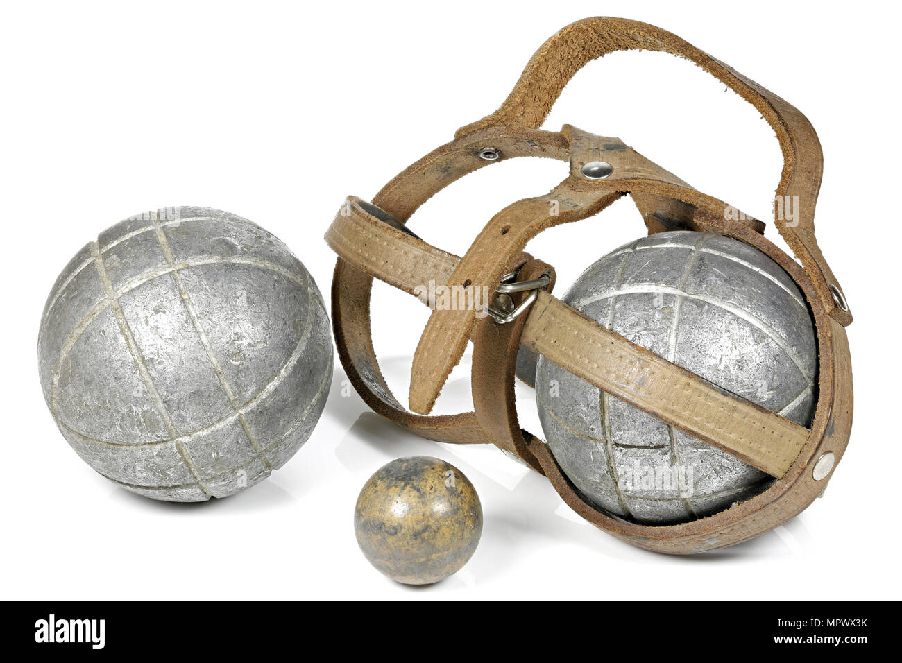 vintage petanque balls isolated on white background Stock Photo Alamy