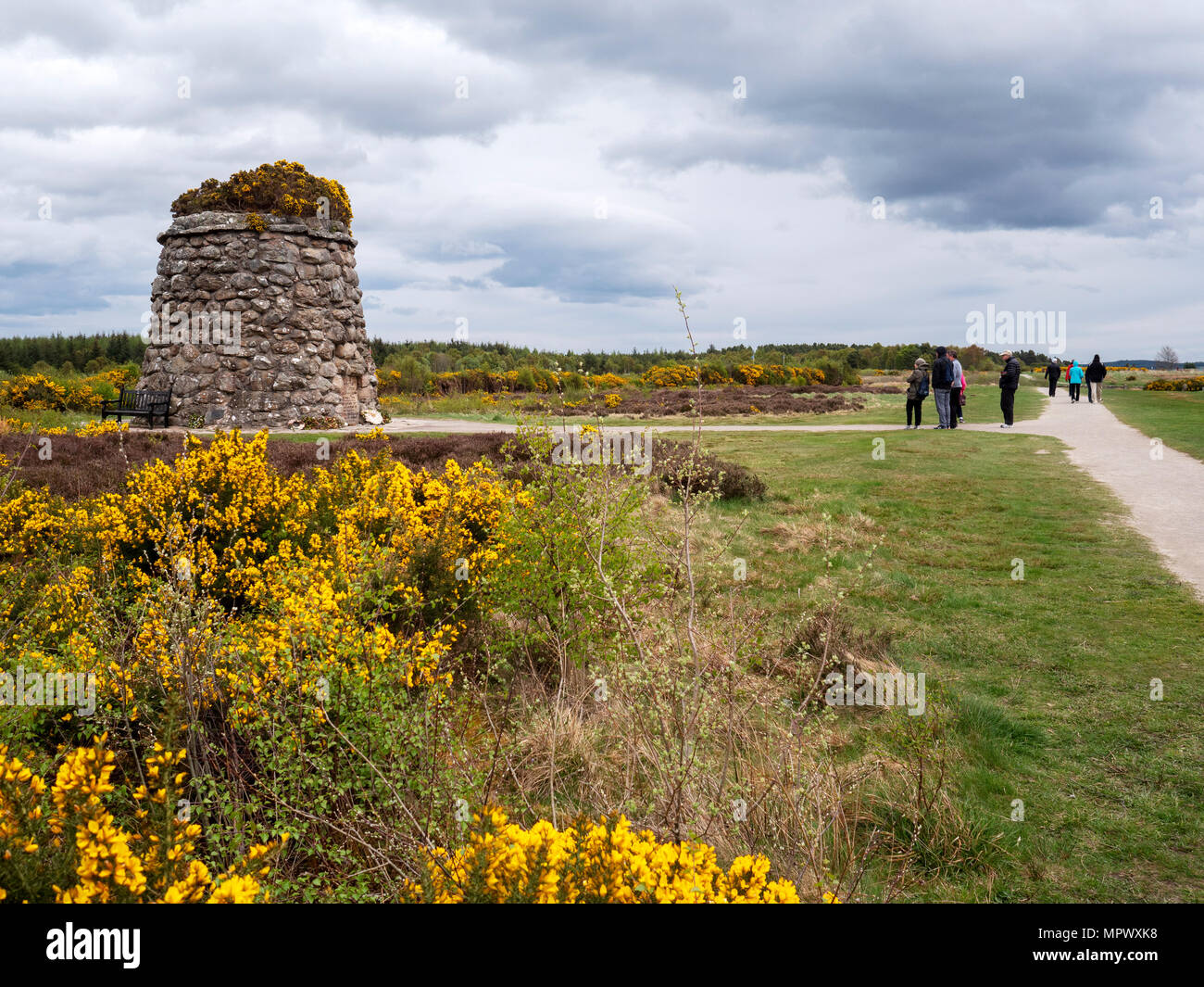 Memorial Cairn at Culloden Moor near Inverness, Scottish Highlands