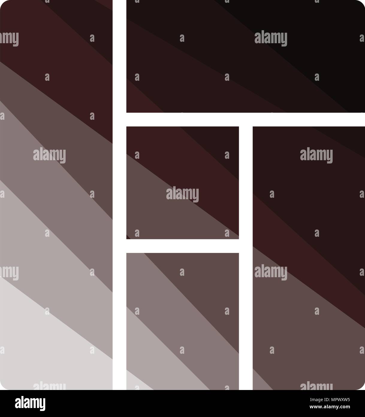 Icon of parquet plank pattern. Flat color design. Vector illustration ...