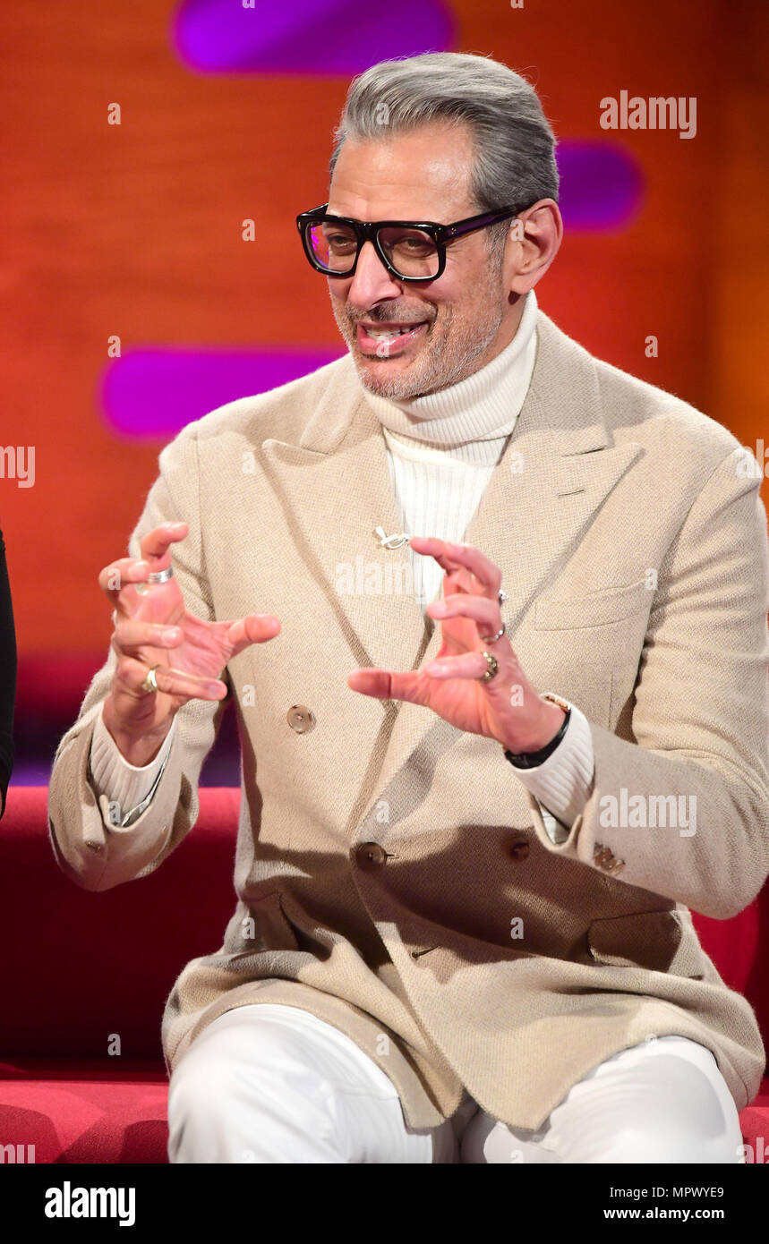 Jeff Goldblum during the filming of the Graham Norton Show at BBC ...