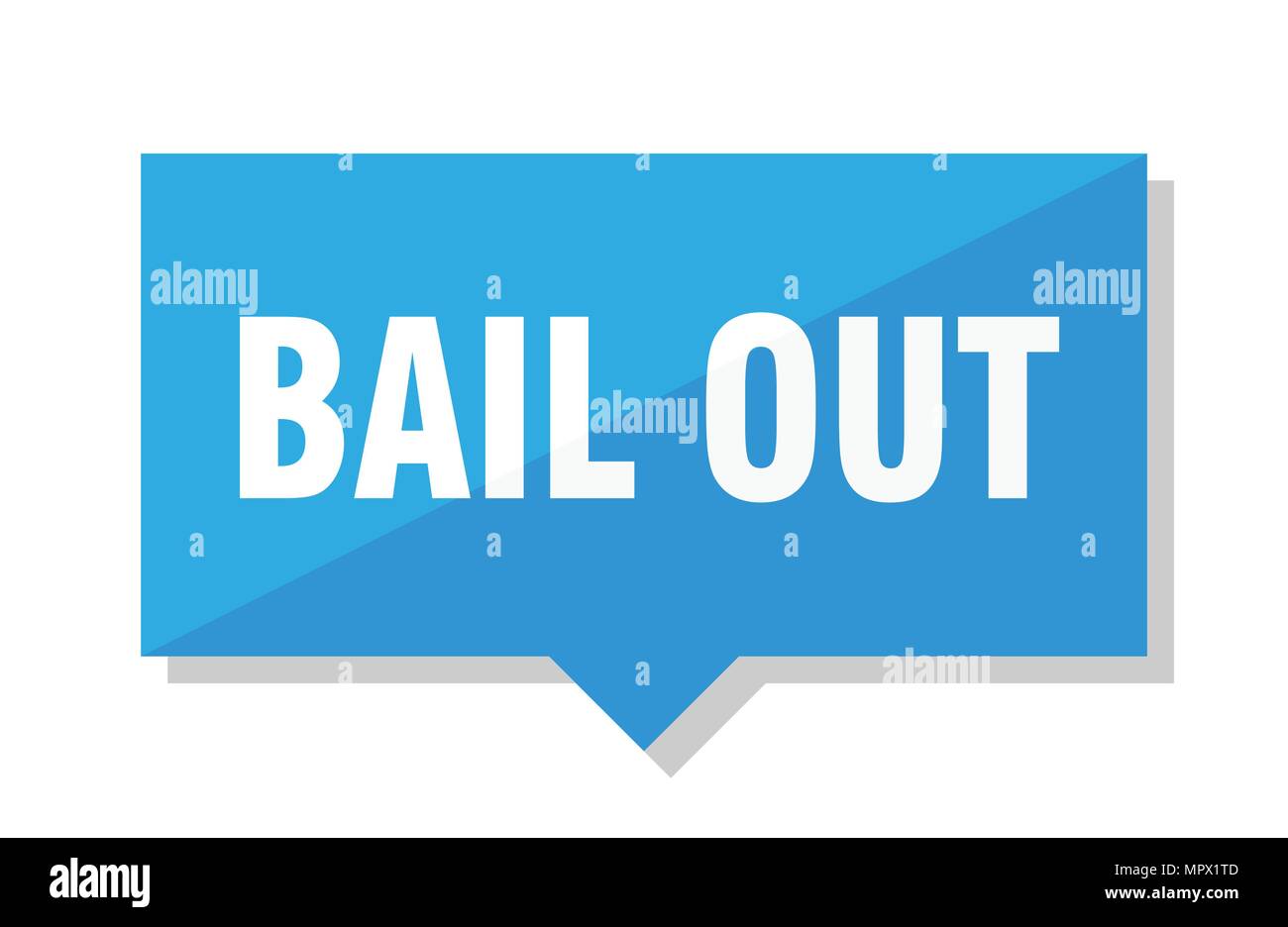 bail out blue square price tag Stock Vector Image & Art Alamy