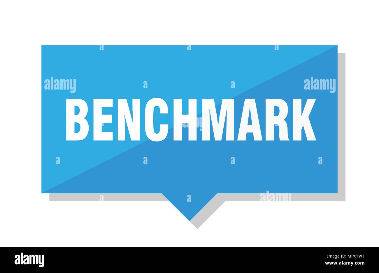 benchmark blue square price tag Stock Vector Image & Art - Alamy
