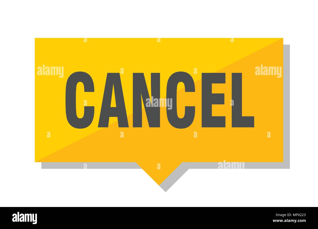 cancel yellow square price tag Stock Vector Image & Art Alamy