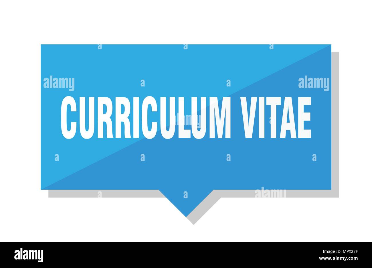 curriculum vitae blue square price tag Stock Vector Image & Art - Alamy