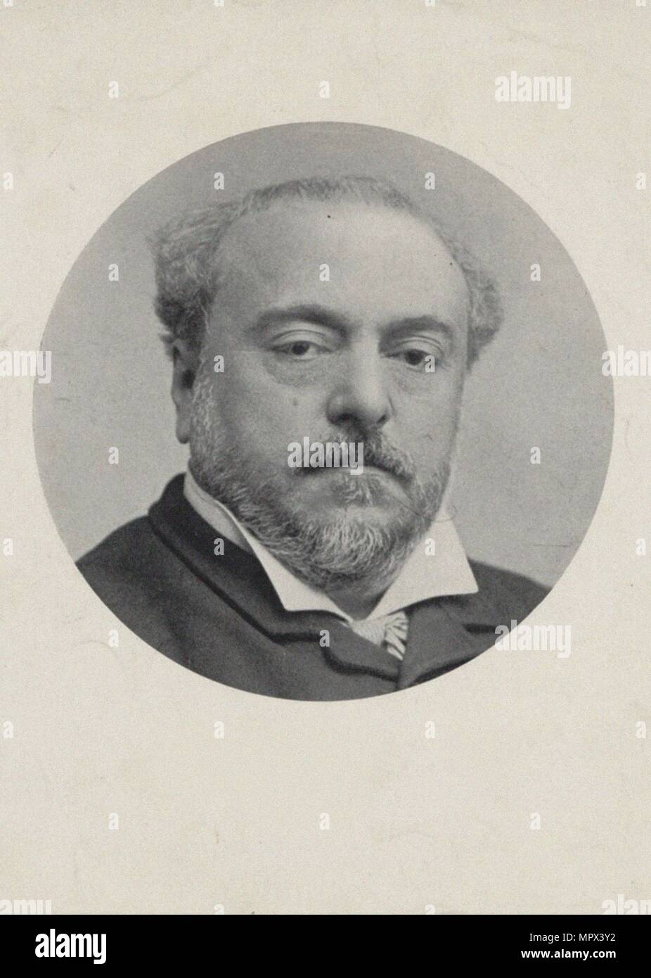 Portrait of the composer Emmanuel Chabrier (1841-1894), Early 1890s. Stock Photo