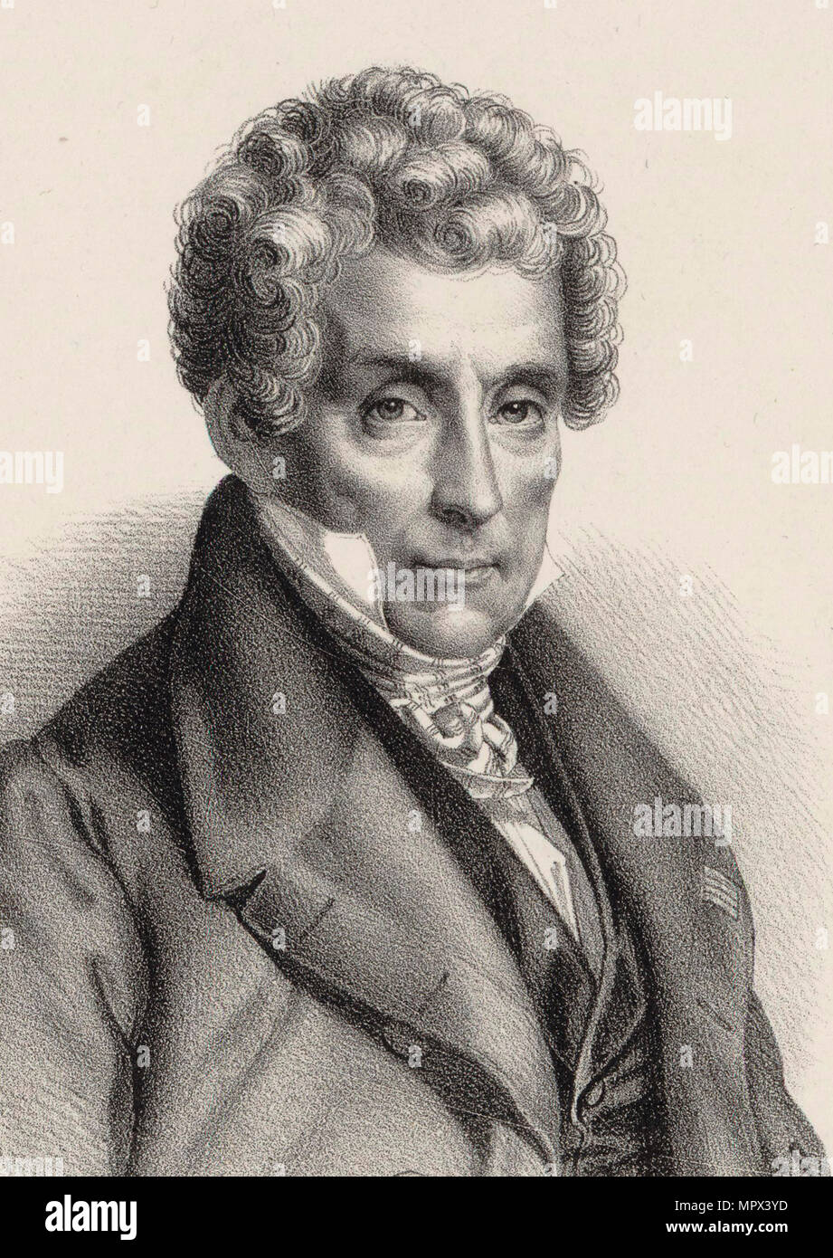 Portrait of the composer Luigi Cherubini (1760-1842), 1850. Stock Photo