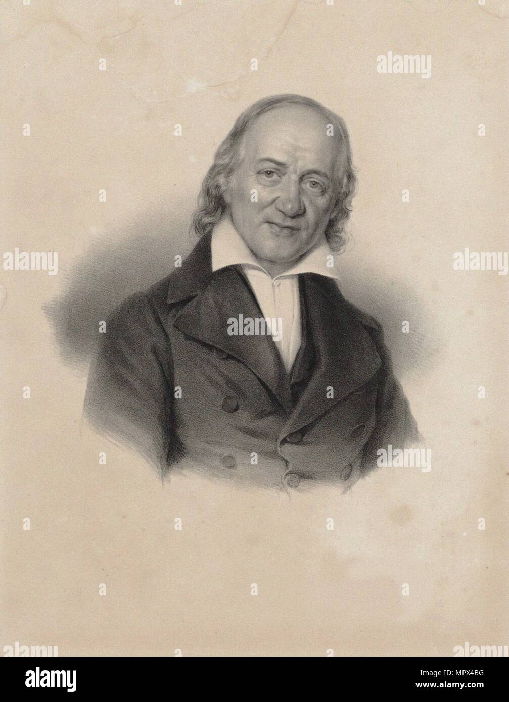 Portrait of the composer Gottfried Wilhelm Fink (1783-1846), 1840. Stock Photo