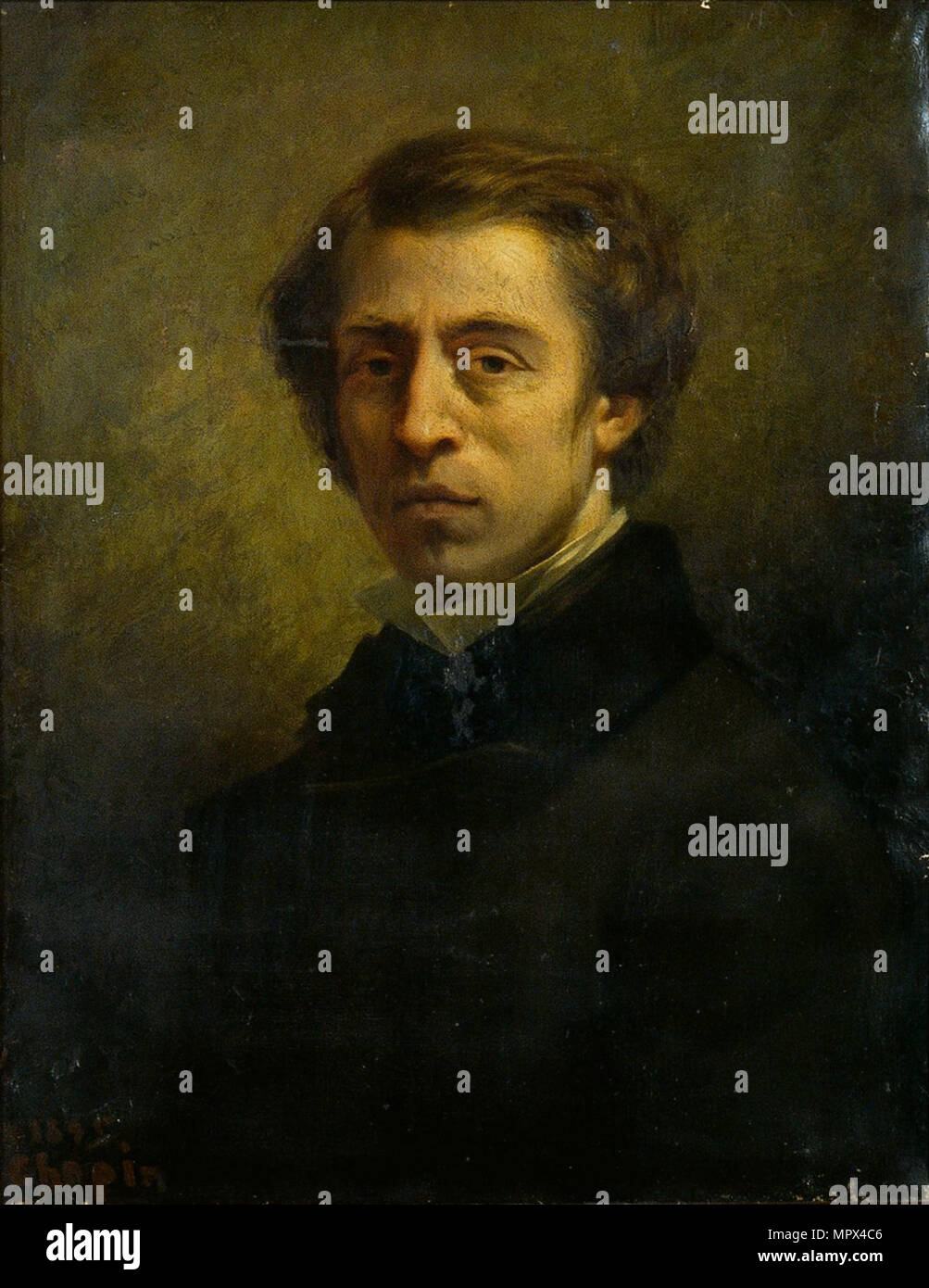 Portrait of the composer Frédéric Chopin (1810-1849), 1856. Stock Photo