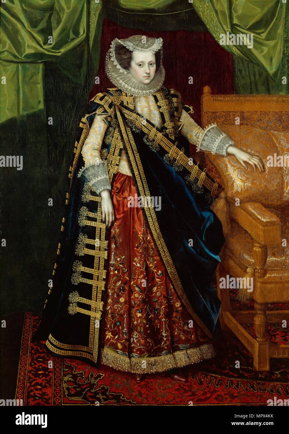 Elizabeth Home, Countess of Suffolk, early 17th century. Artist: Unknown. Stock Photo
