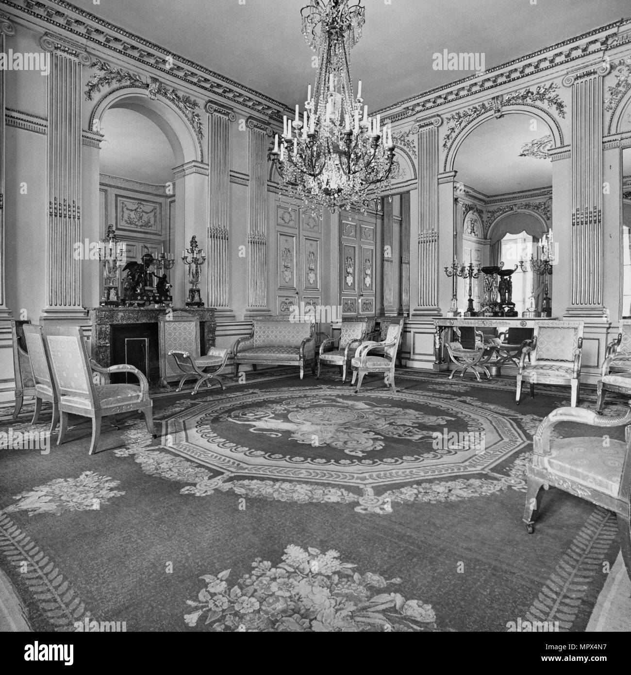 British Embassy (Hotel de Charost), 39 Rue de Fauborg Saint Honore, Paris, France, 1960. Artist: Unknown. Stock Photo