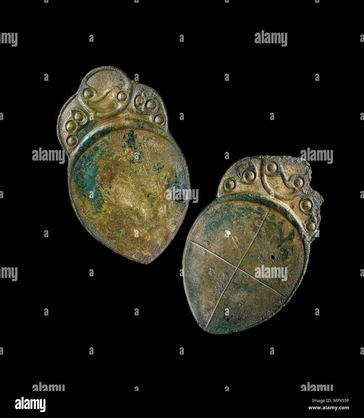 Penbryn Spoons, 1st century BC-2nd Century. Artist: Unknown. Stock Photo