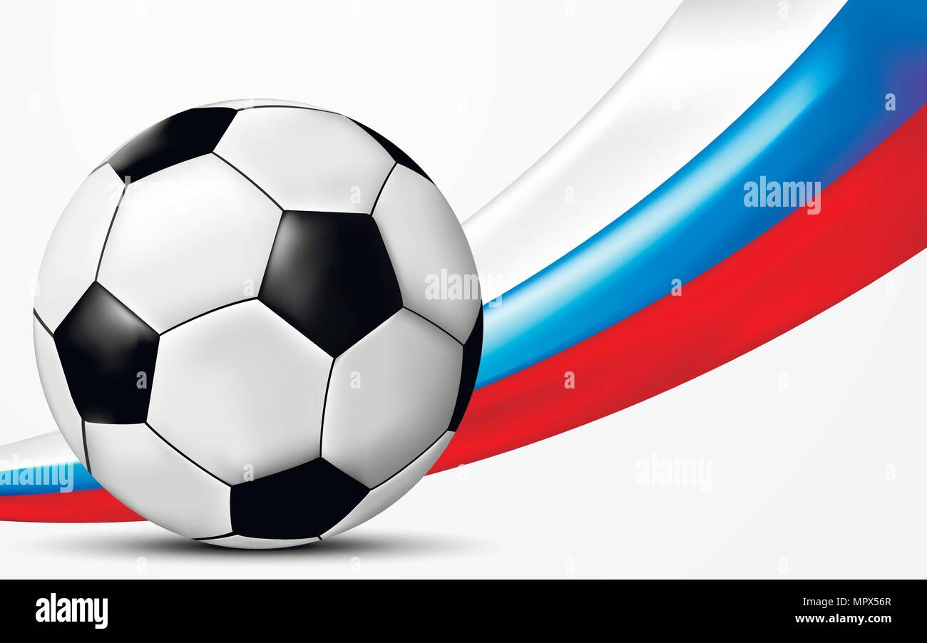 Football 2018 World Championship Background. Vector Illustration Stock Vector