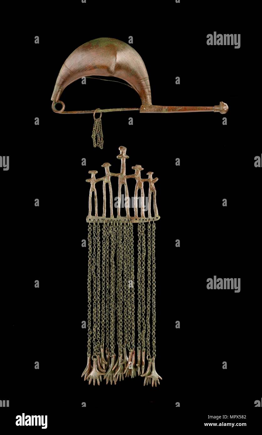 Fibula, 7th century BC. Artist: Unknown. Stock Photo