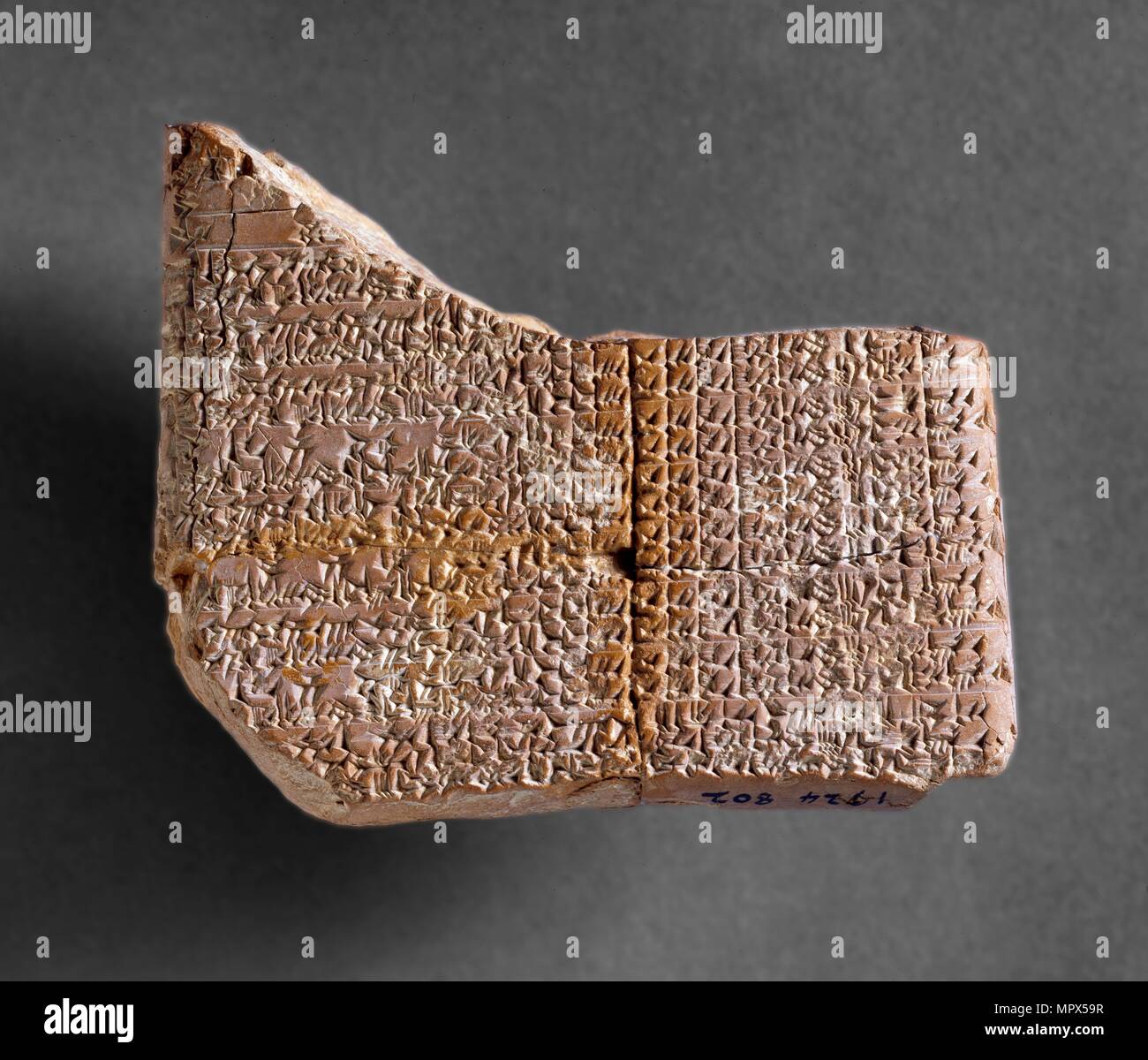 Tablet, Old Babylonian, c18001600BC. Artist Unknown Stock Photo Alamy