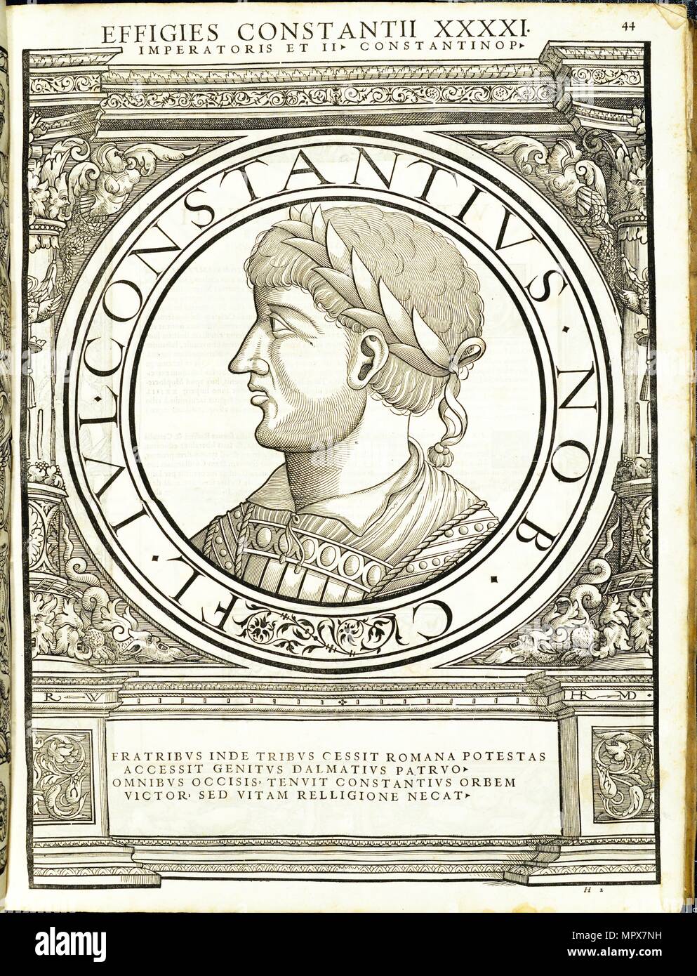Contstantius II (317 - 361 AD), 1559. Stock Photo