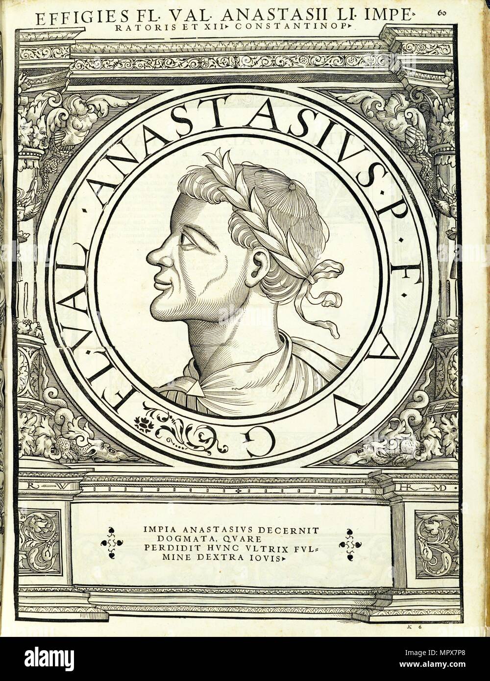 Anastasius I (431 518 AD), 1559. Stock Photo