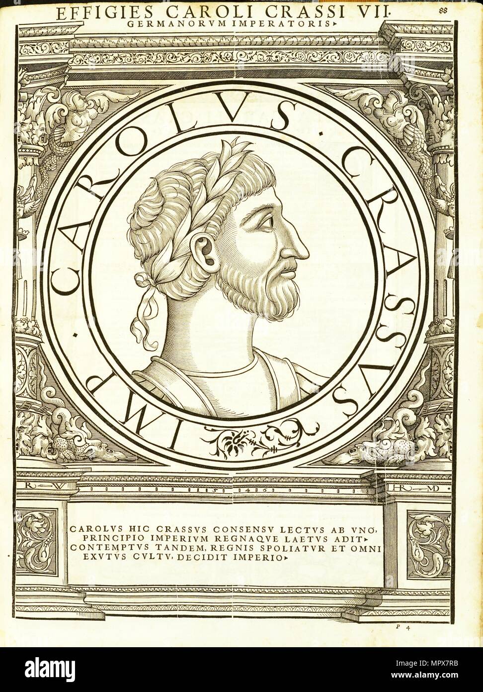 Carolus Crassus 839 - 888), 1559. Stock Photo