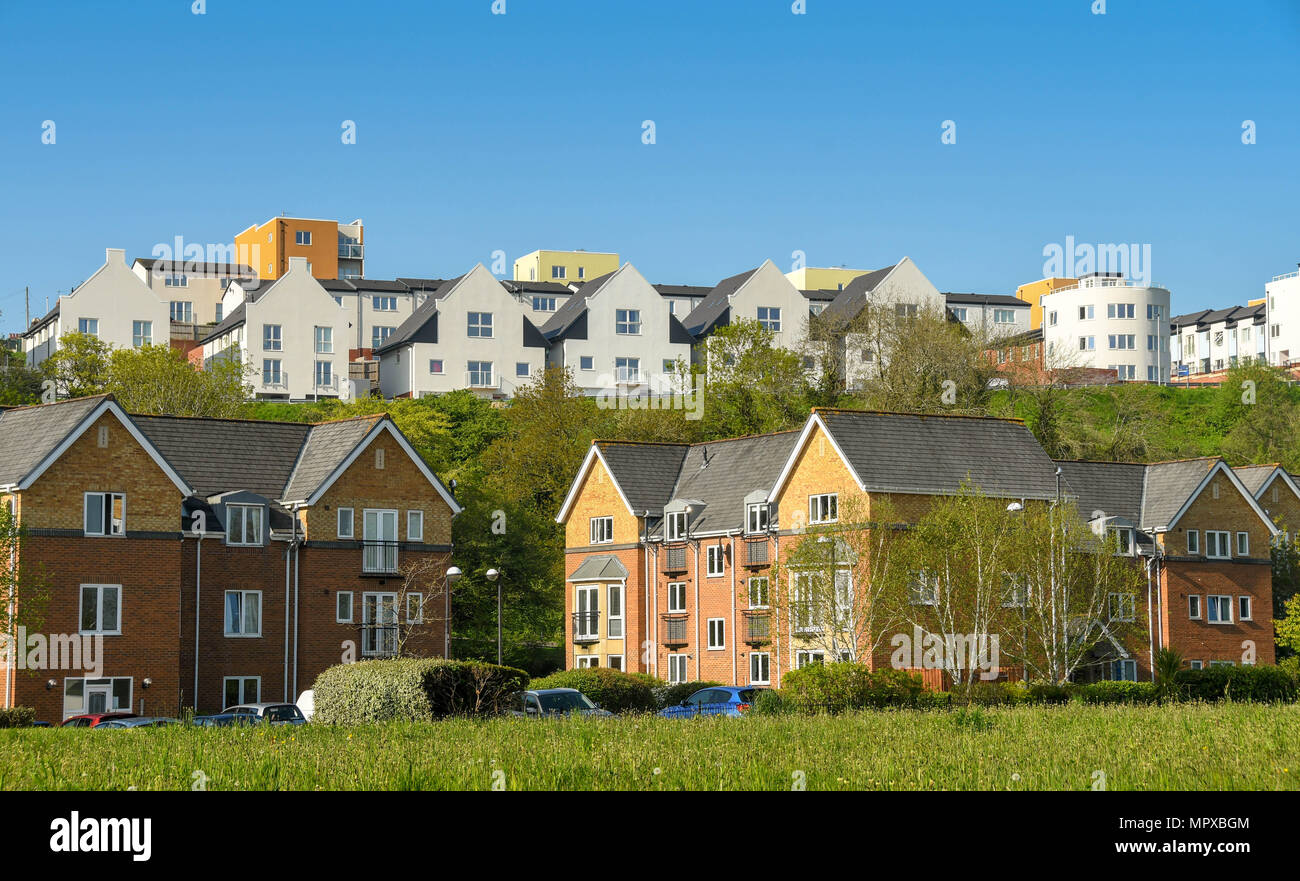 New homes at Penarth Heights. The housing development replaced the infamous "Billy Banks", a