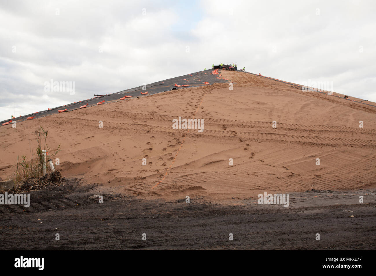 Remnants from trash Incinerator that generates electricity in Agawam
