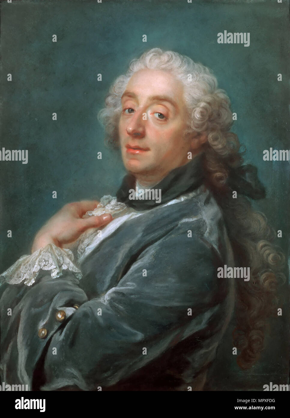 Portrait of the painter François Boucher (1703-1770), 1741. Stock Photo