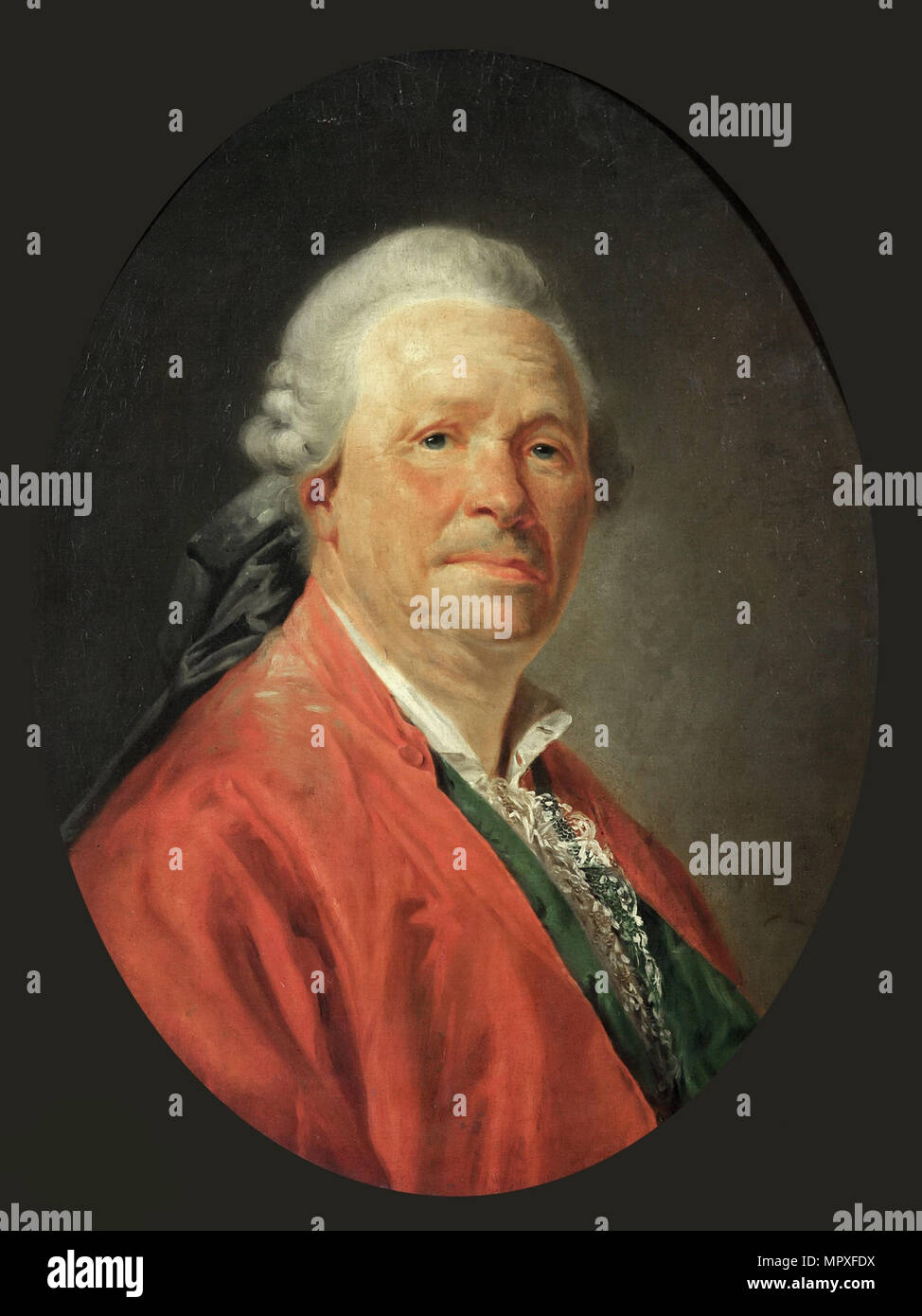 Portrait of the composer Christoph Willibald Ritter von Gluck (1714-1787), 1777. Stock Photo