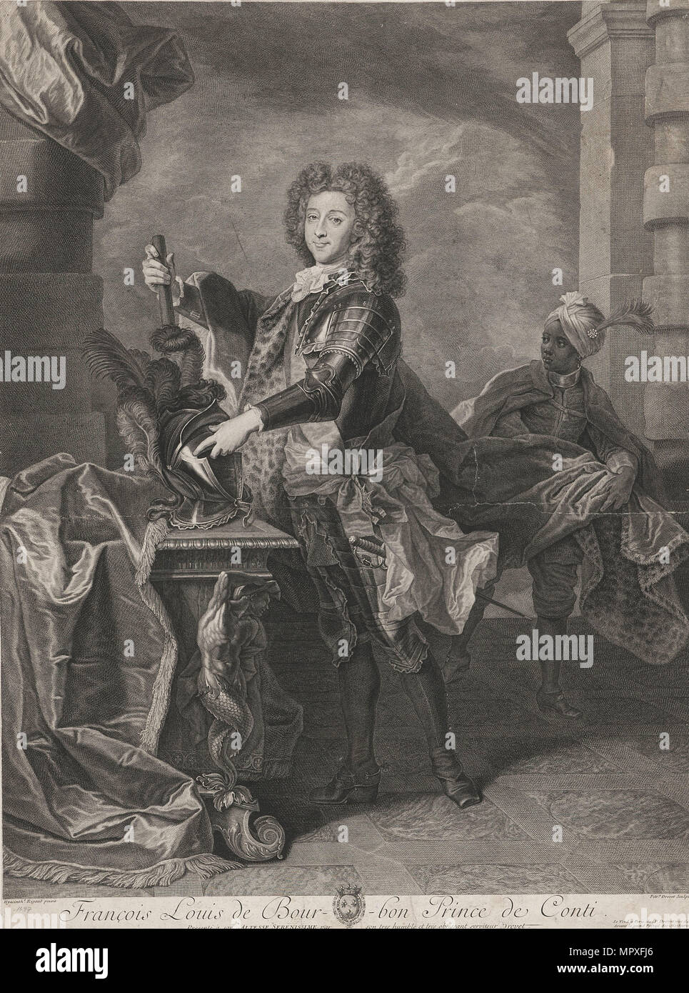 Portrait of Louis François de Bourbon, Prince of Conti (1717-1776), 1738. Stock Photo