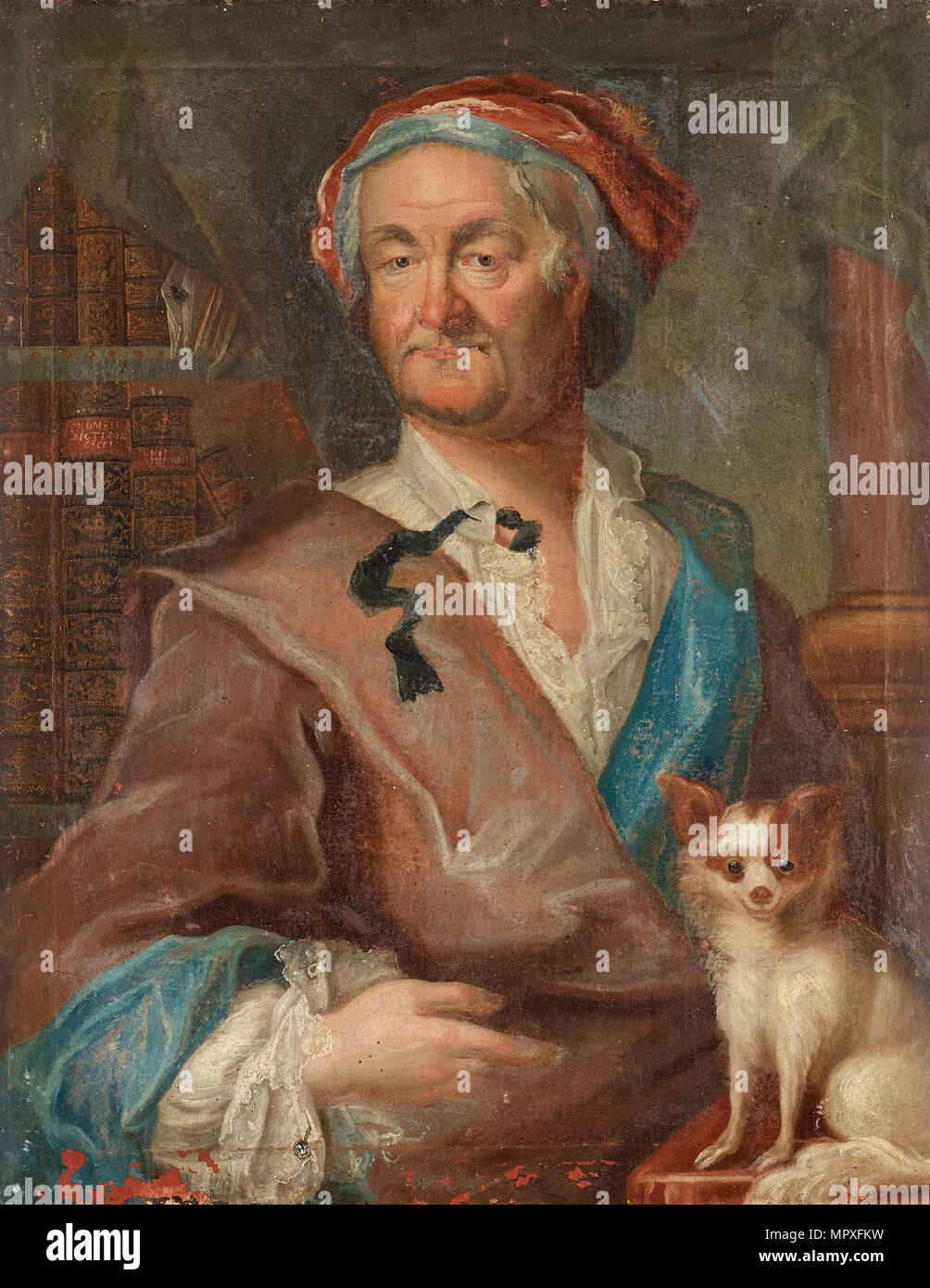 Portrait of Christopher Polhem (1661-1751), 1755. Stock Photo