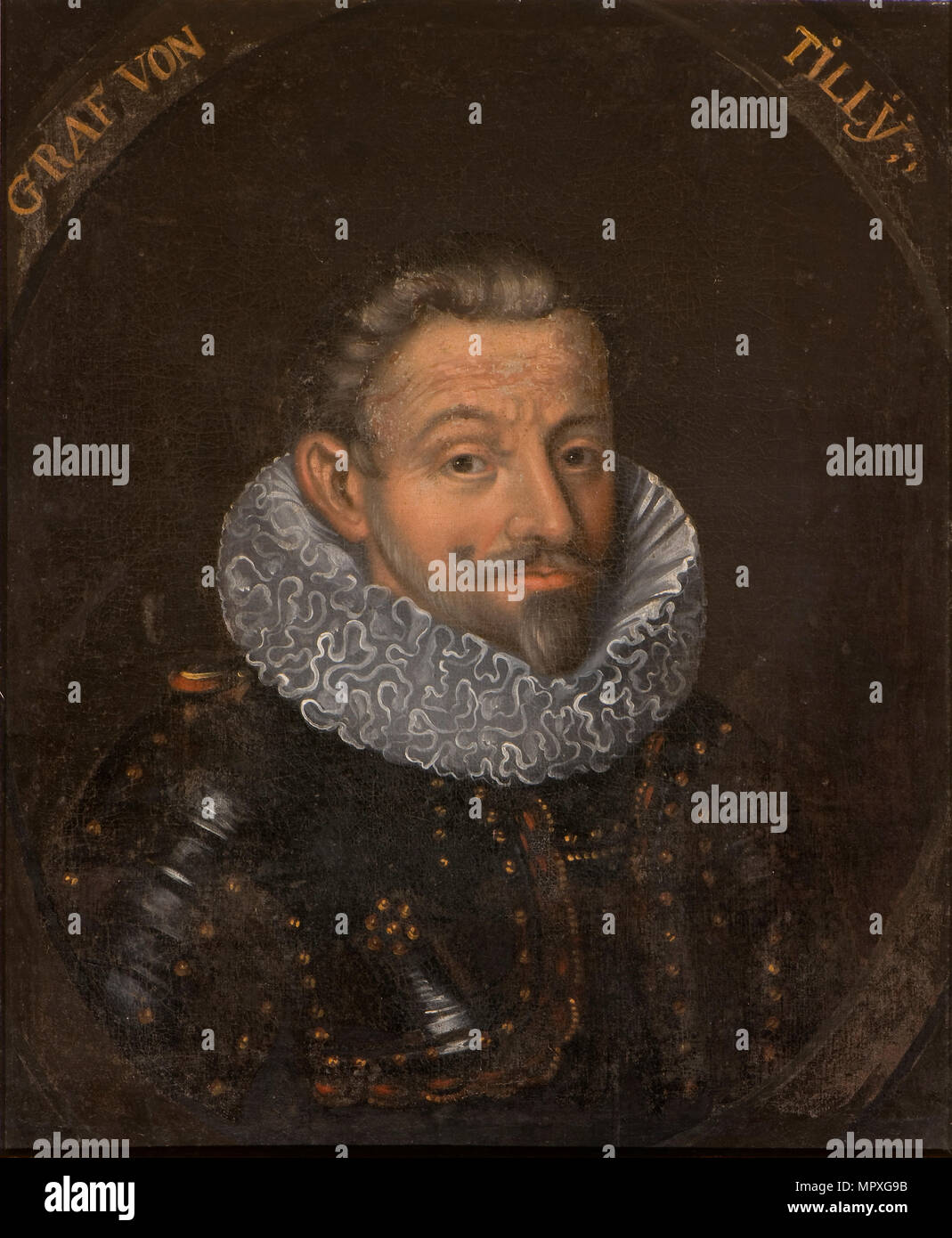 Portrait of Johann Tserclaes (1559-1632), Count of Tilly. Stock Photo