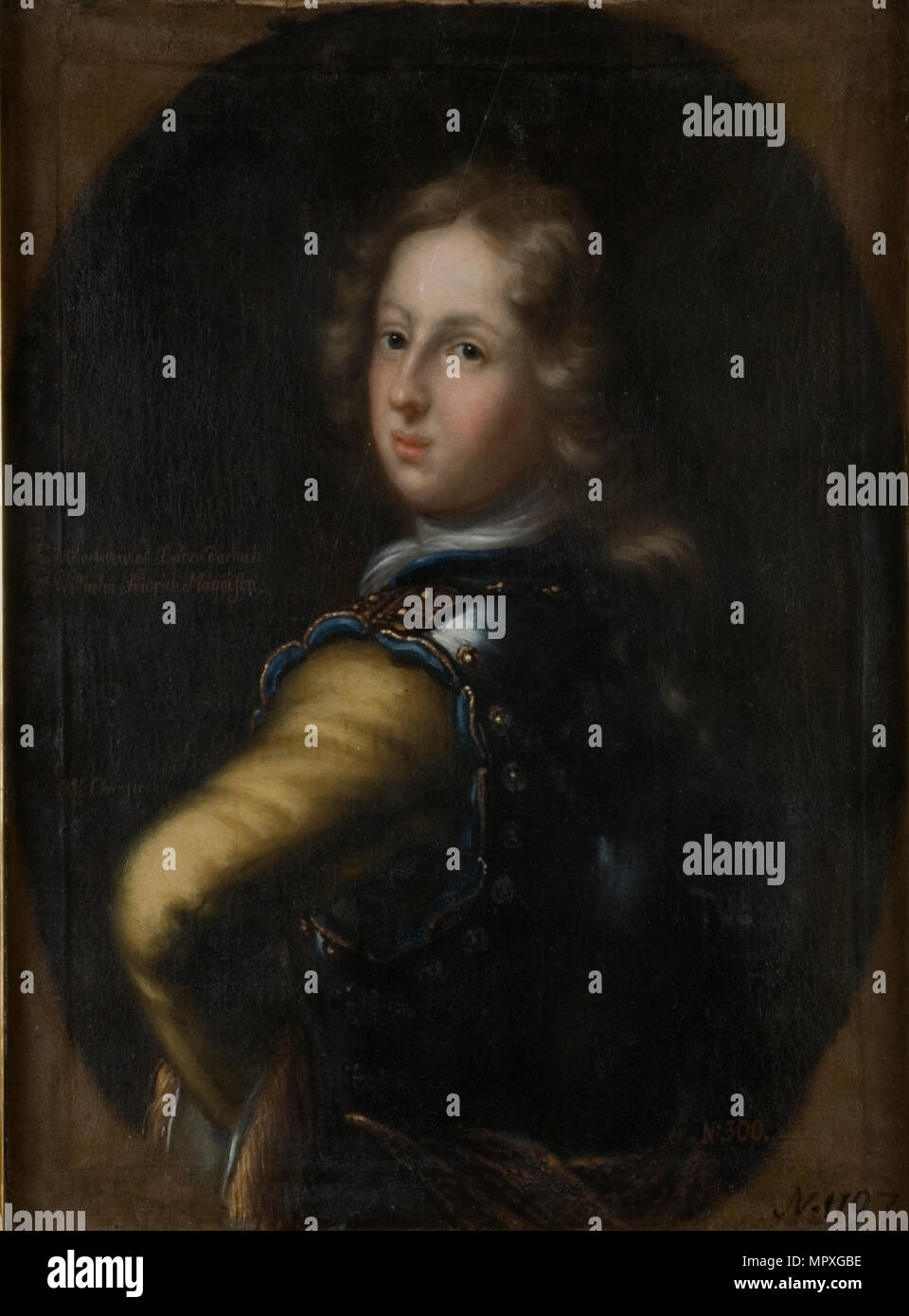 Portrait of Margrave Charles III William of Baden-Durlach (1679-1738). Stock Photo