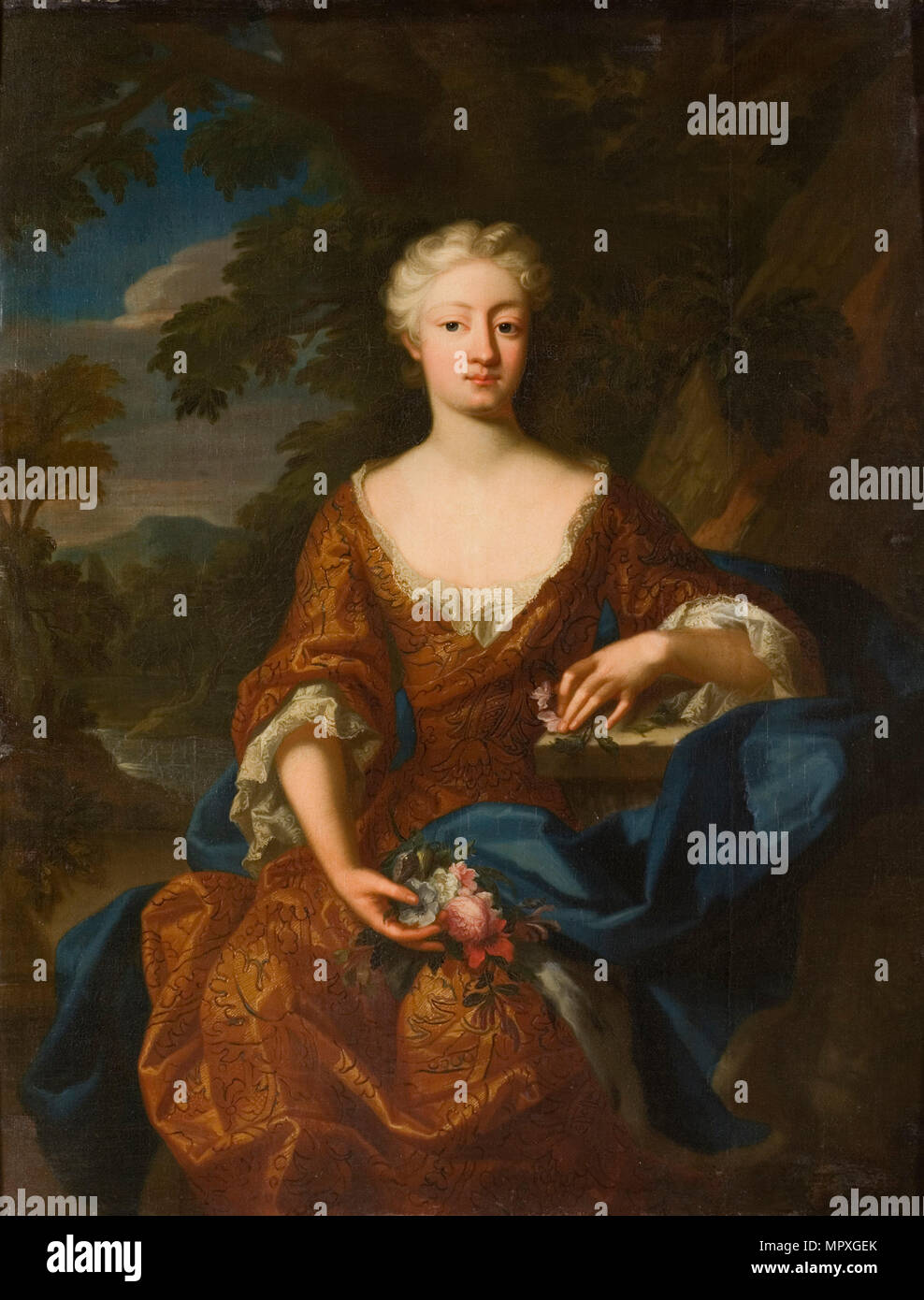 Portrait of Princess Luise Dorothea of Prussia (1680-1705), 1724. Stock Photo
