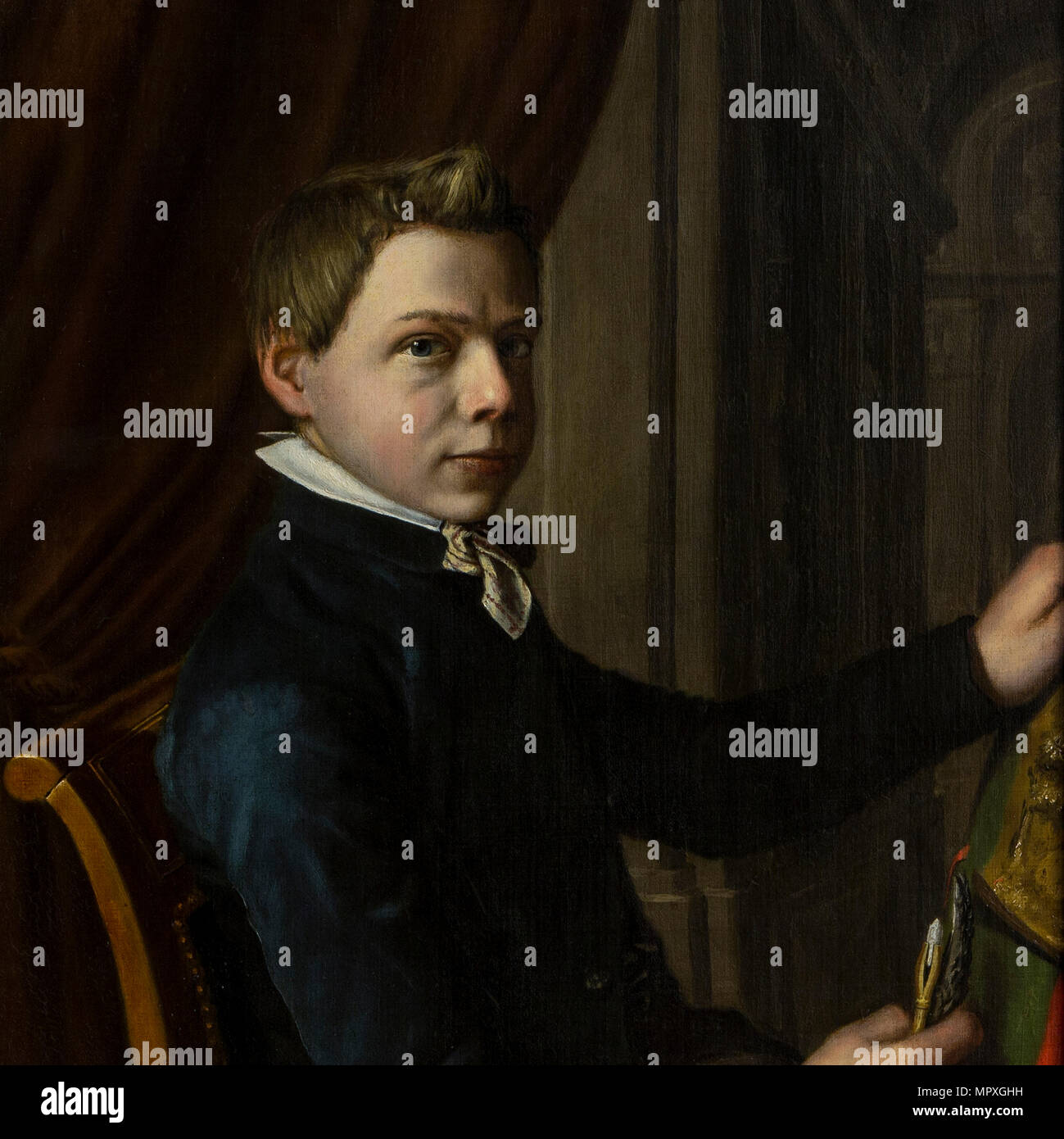 Self-Portrait, 1852. Stock Photo