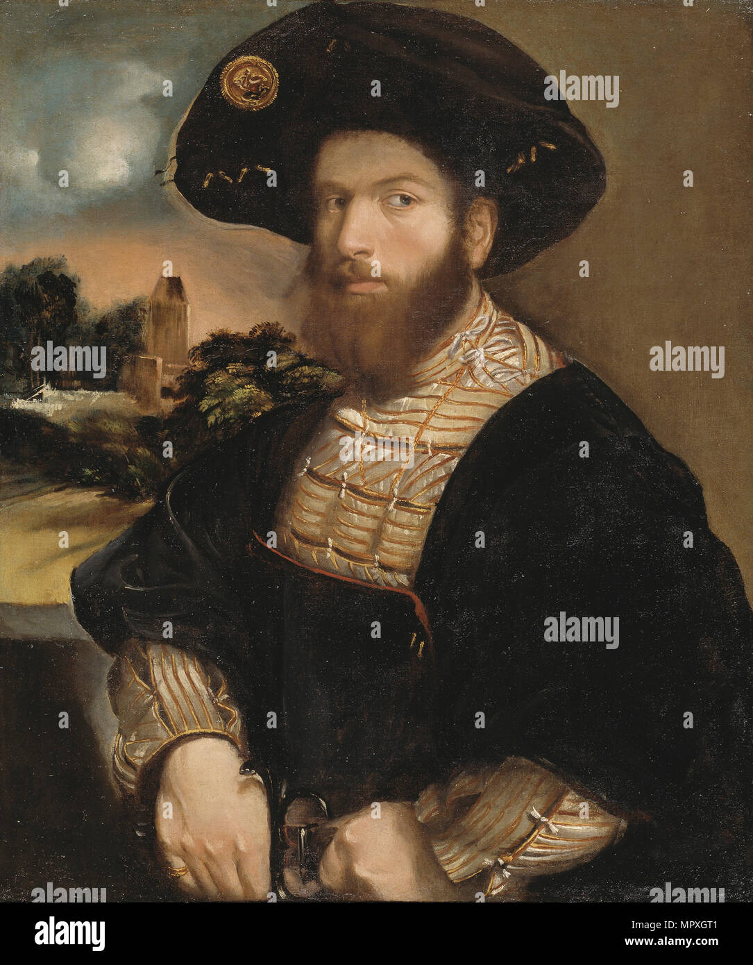 Man with black beret hi-res stock photography and images - Alamy