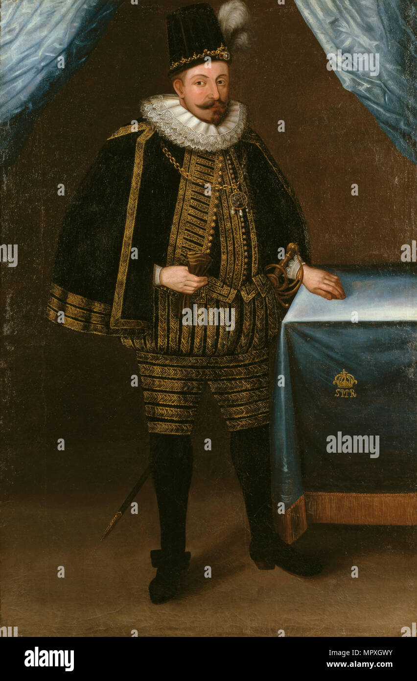 Portrait of Sigismund III Vasa, King of Poland (1566-1632), 1600s Stock
