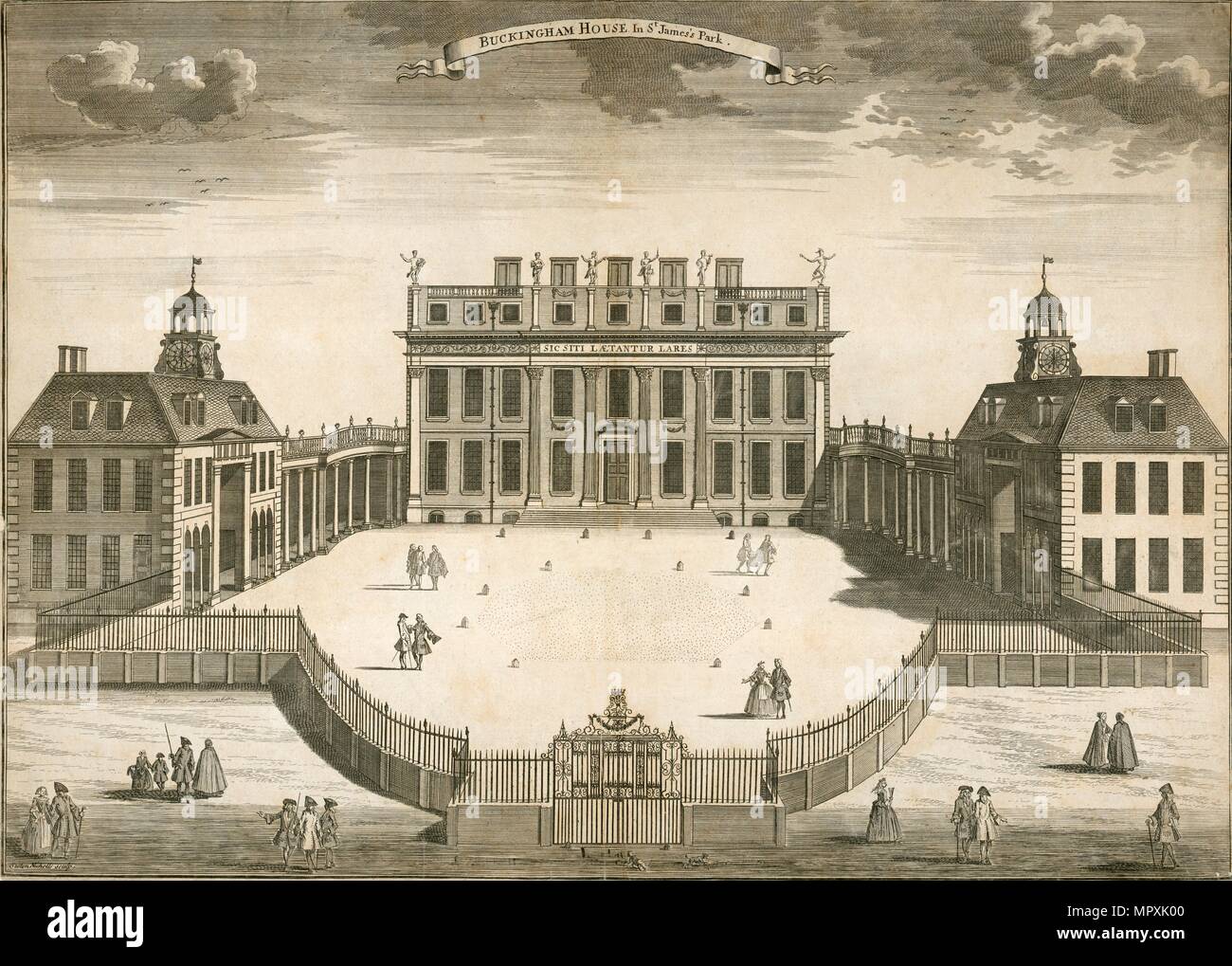 'Buckingham House in St James Park', London, 1750. Artist Sutton