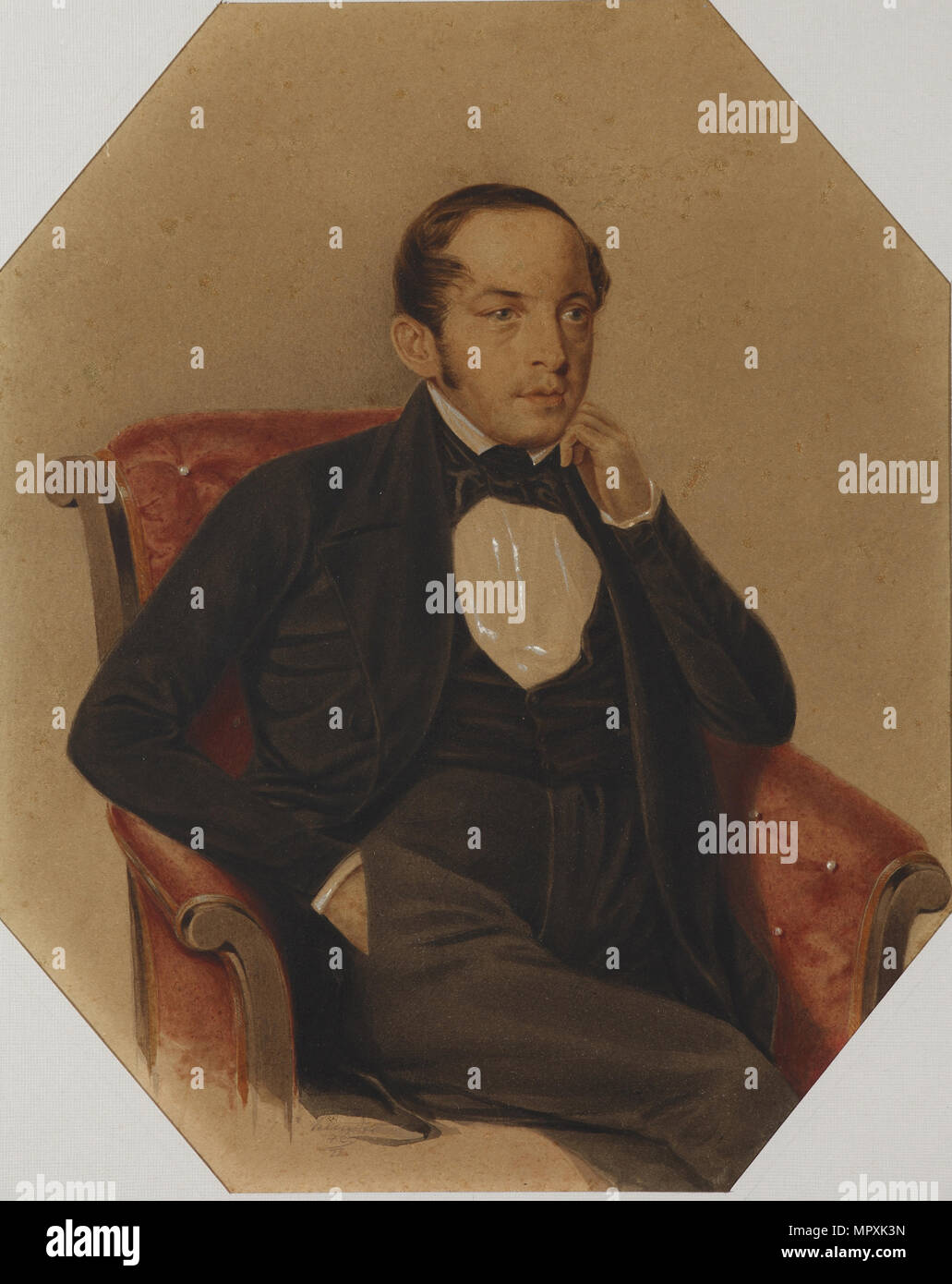Vasily Petrovich Zubkov (1799-1862), 1846. Stock Photo