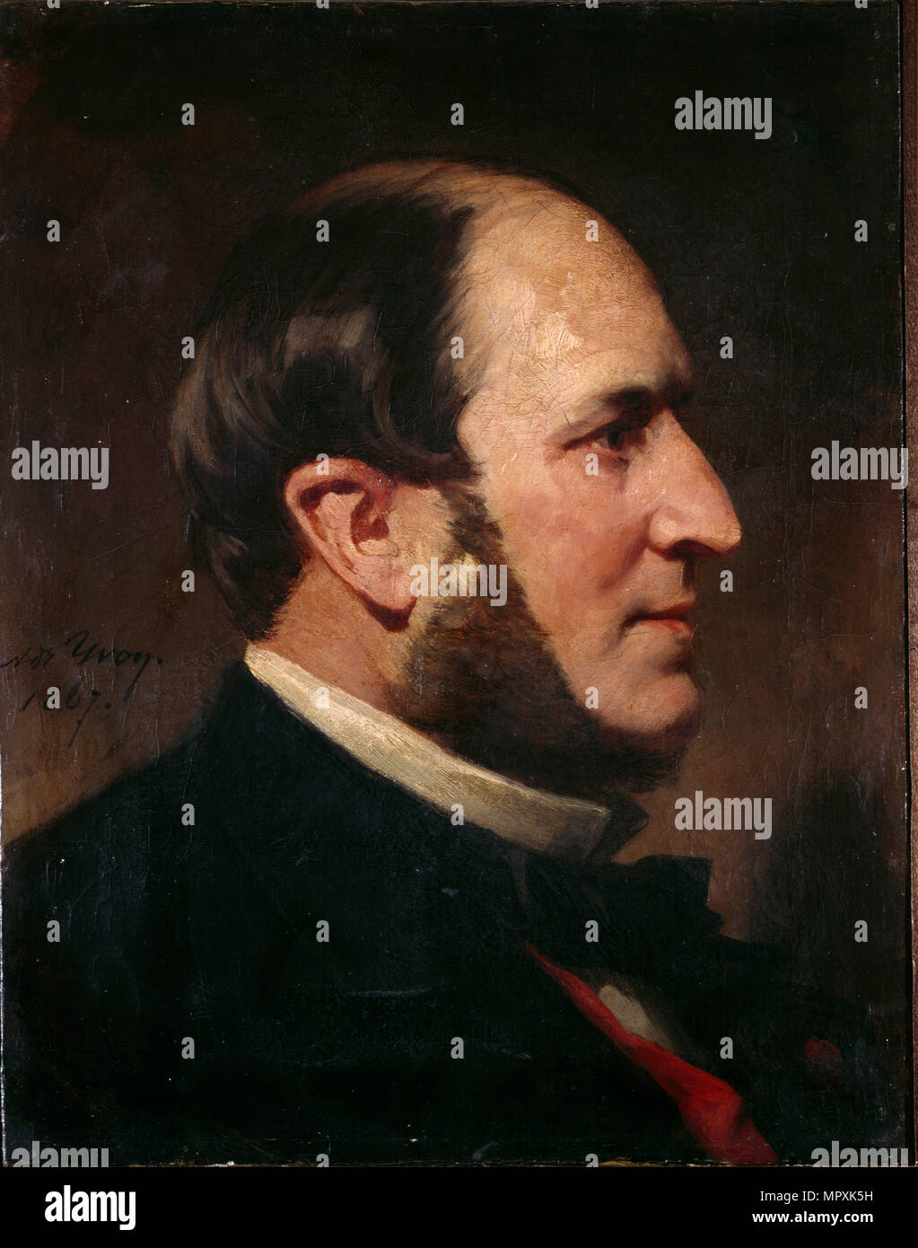 Portrait of Georges-Eugène Baron Haussmann (1809-1891), 1867. Stock Photo