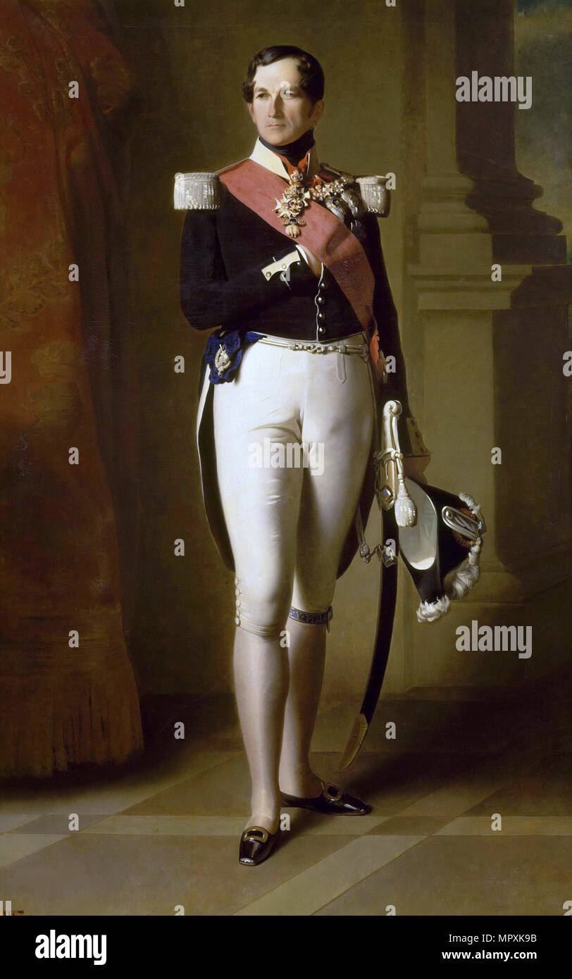 Portrait of King Leopold I of Belgium (17901865), 1847 Stock Photo Alamy