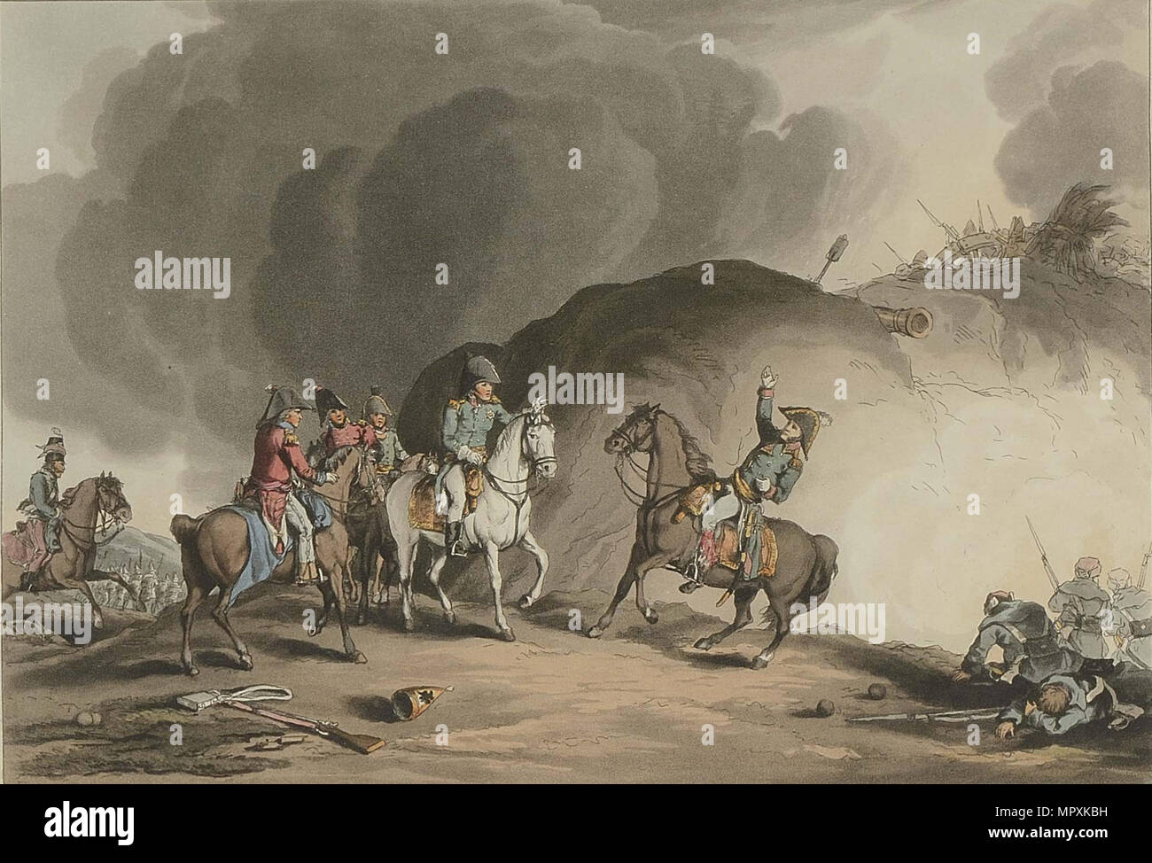 The death of General Moreau at Dresden Stock Photo - Alamy