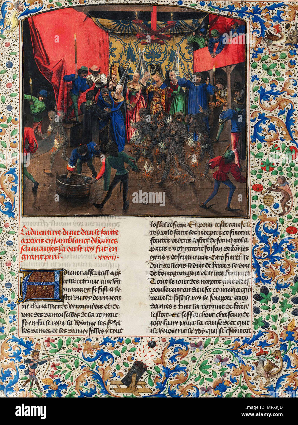 Bal des Ardents, ca 1470-1475. Stock Photo