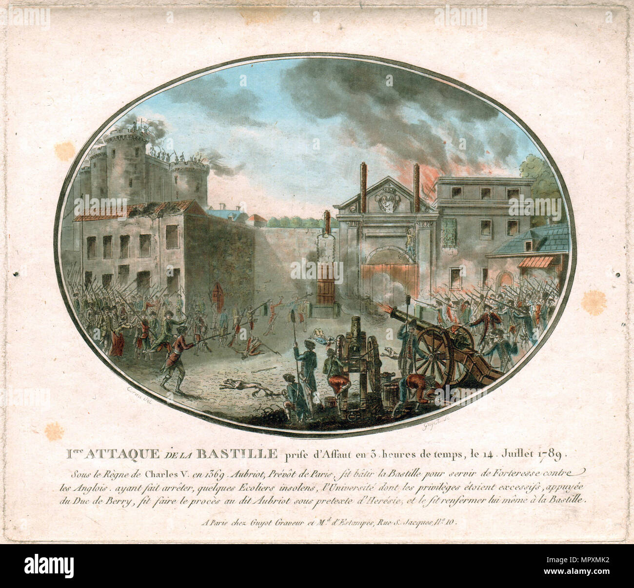 The Storming of the Bastille on 14 July 1789, 1789 Stock Photo - Alamy