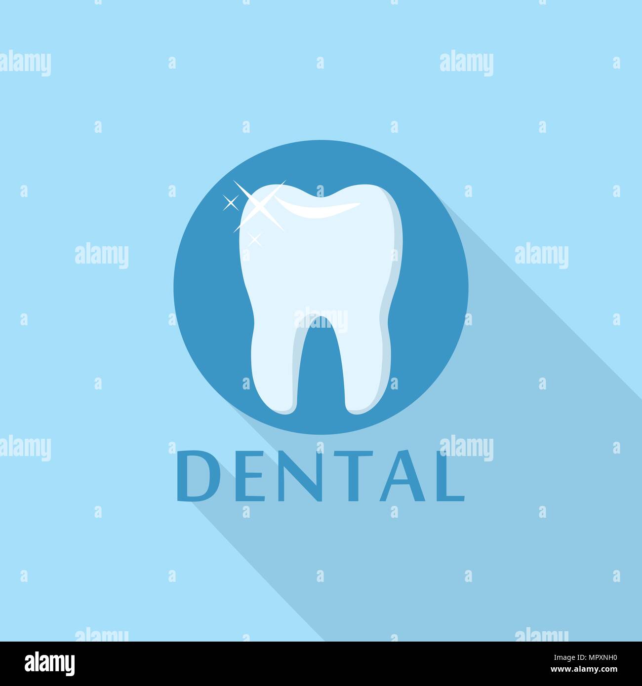 Dental logo icon, flat style Stock Vector Image & Art - Alamy