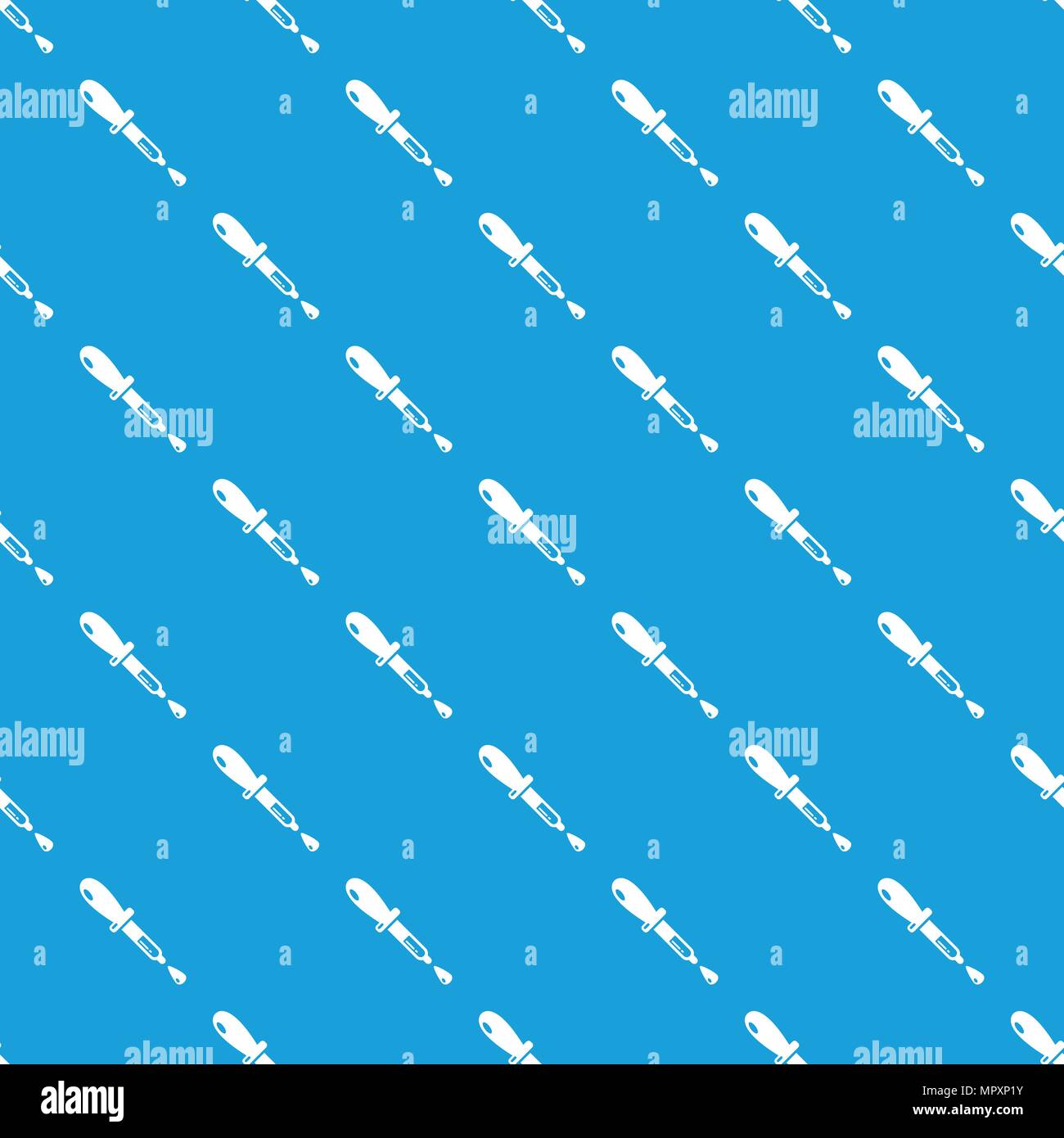 Pipette pattern vector seamless blue Stock Vector