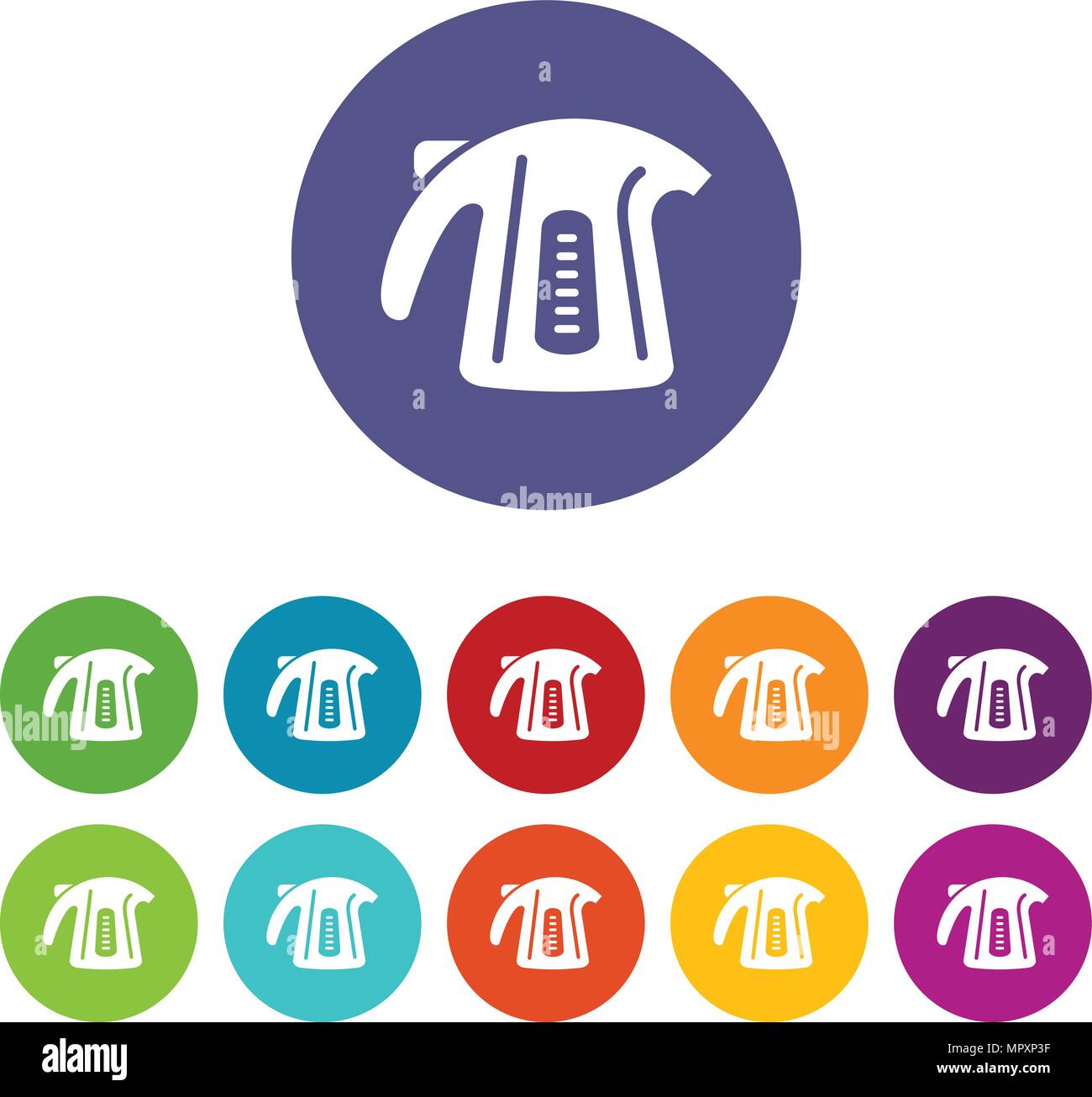 Plastic kettle icon, simple style Stock Vector