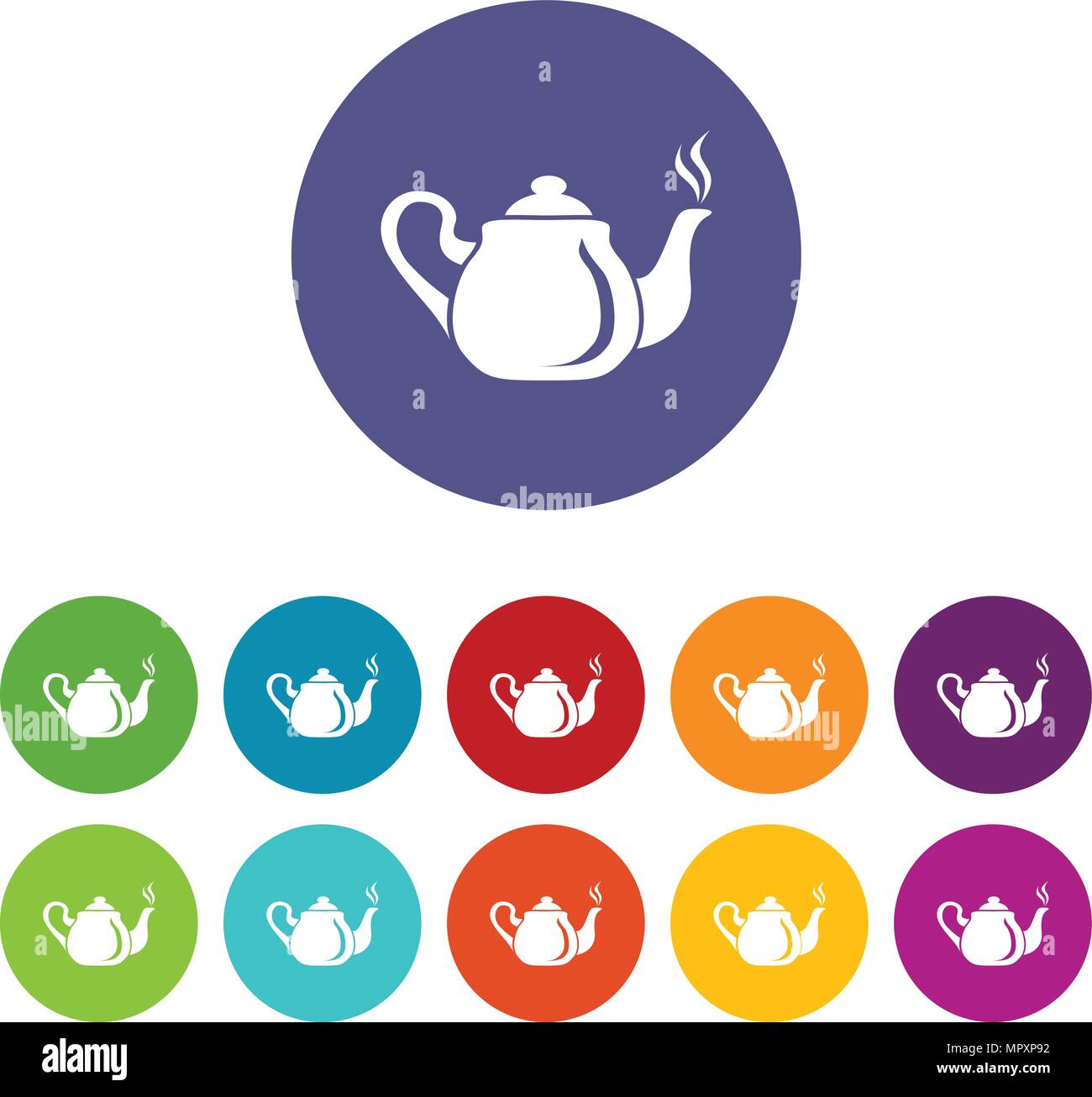 Porcelain teapot icon, simple style Stock Vector Image & Art - Alamy