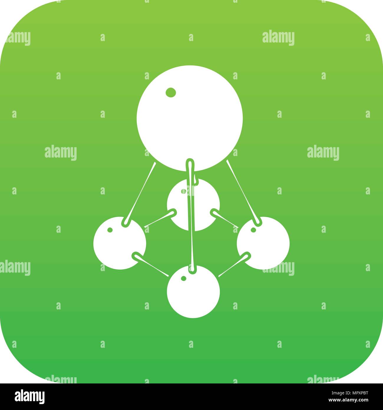 Nitromethane icon green vector Stock Vector