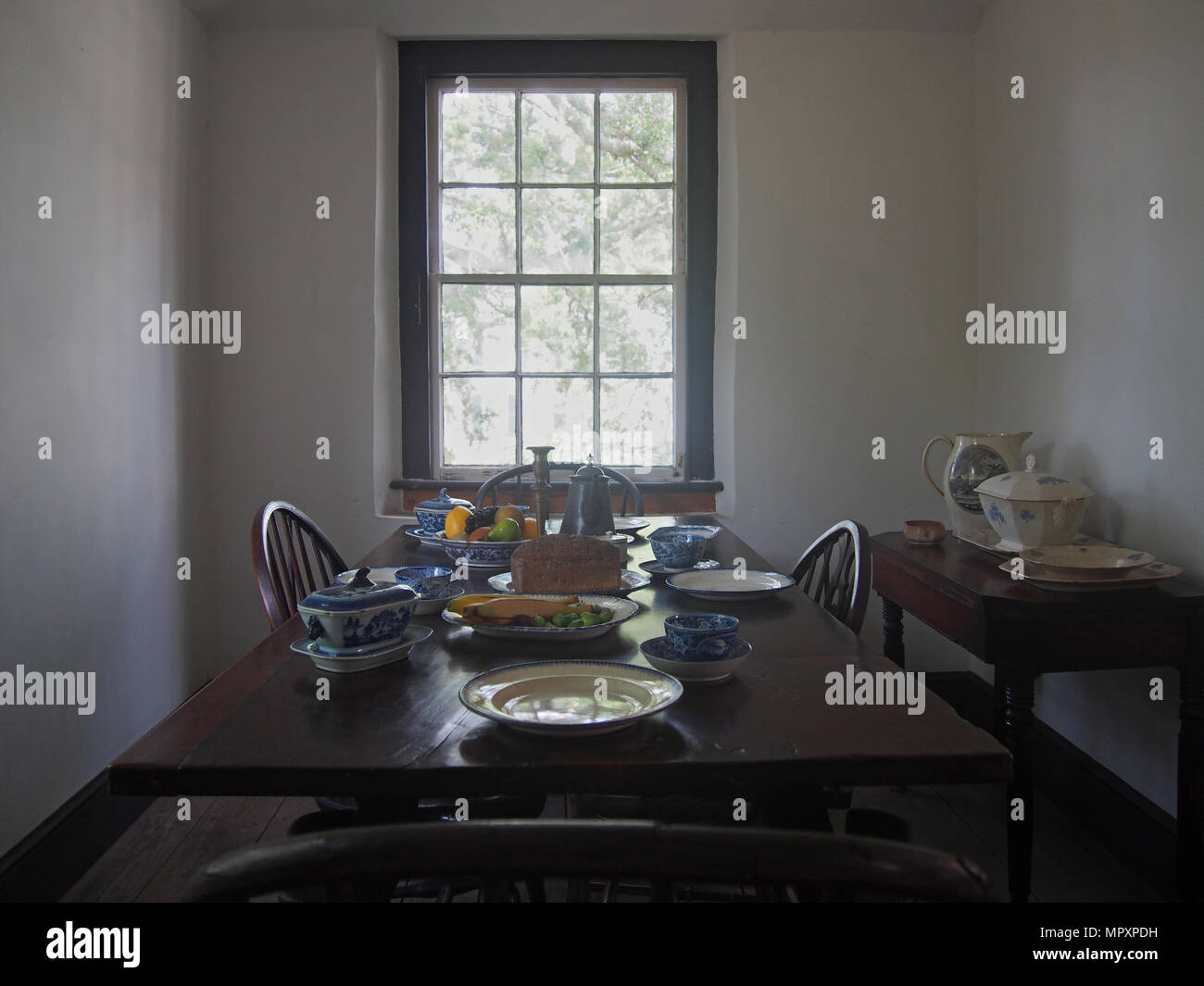 Dining room in the GonzalezAlvarez House in St. Augustine, Florida